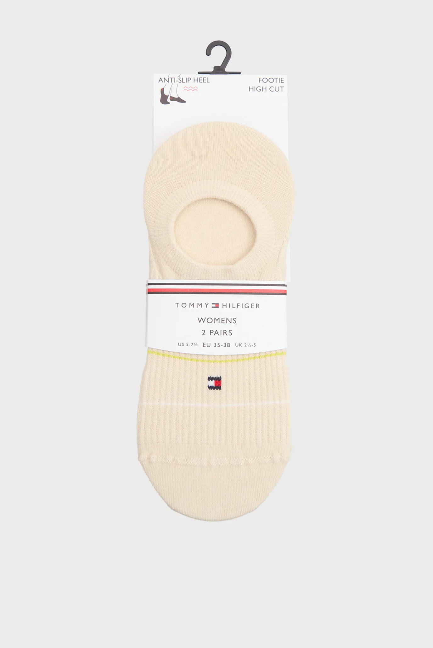 Следы TH WOMEN FOOTIE HC 2P RIB STRIPE 1