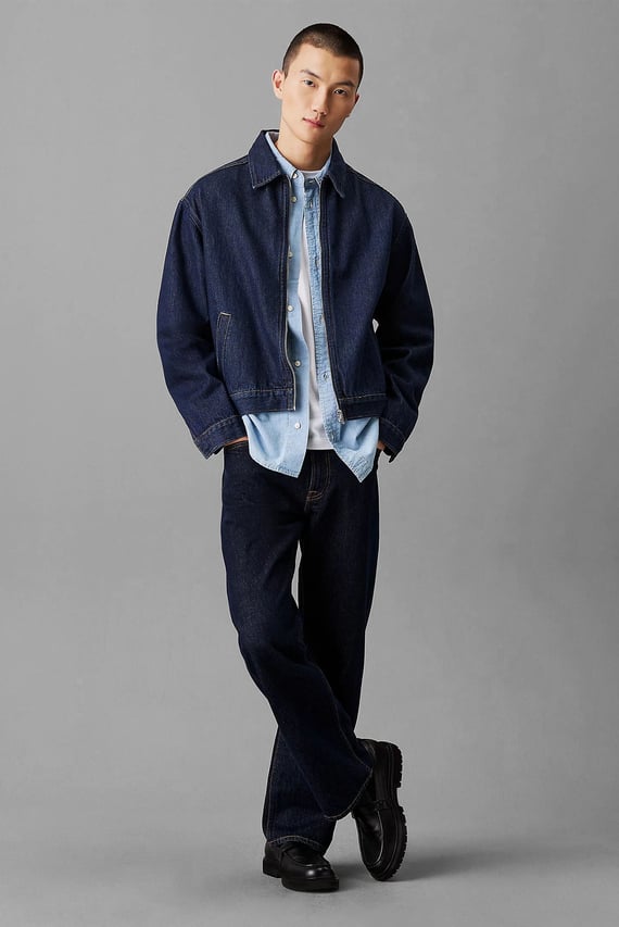 Куртка джинсовая RELAXED ZIP DENIM JACKET