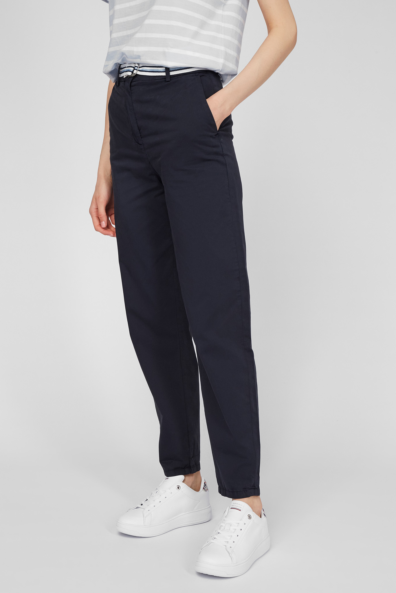 Женские синие брюки CO MODERN TAPERED CHINOTommy Hilfiger Женские синие брюки CO MODERN TAPERED CHINO 3