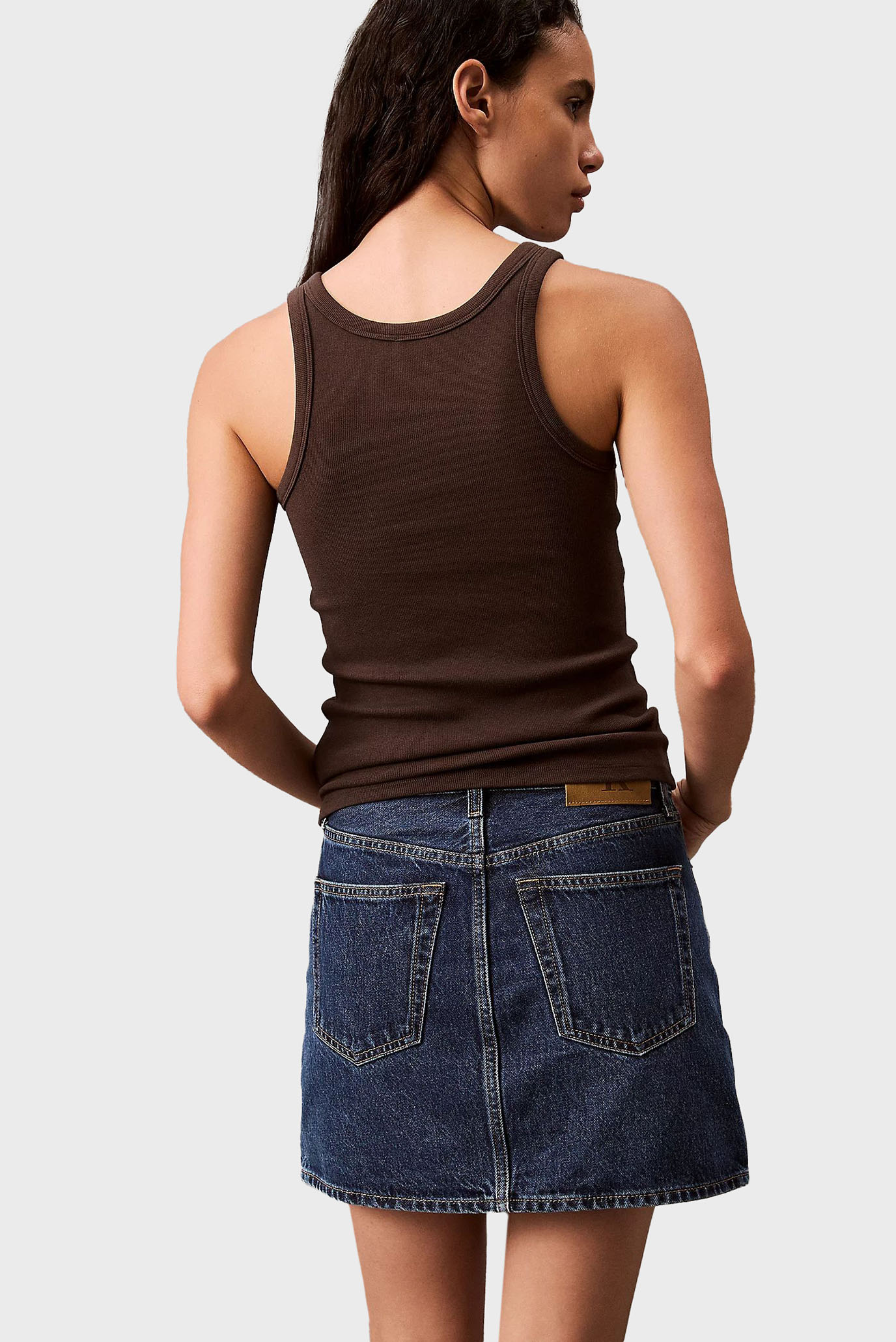 Женская темно-синяя джинсовая юбка HERO HIGH RISE MINI SKIRT 3