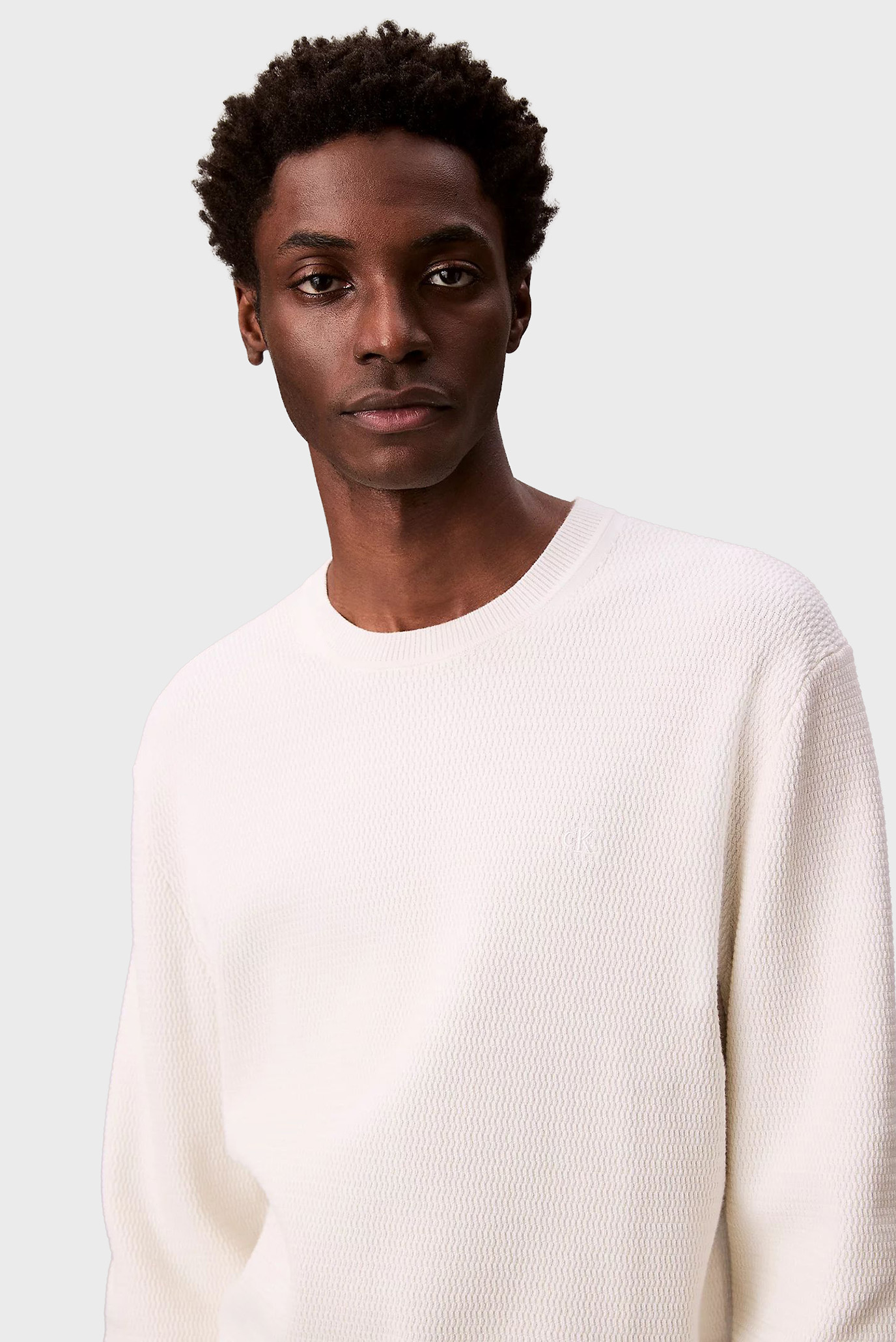 Свитер/LS TEXTURE CTTN CREWNK SWEATER 1 4