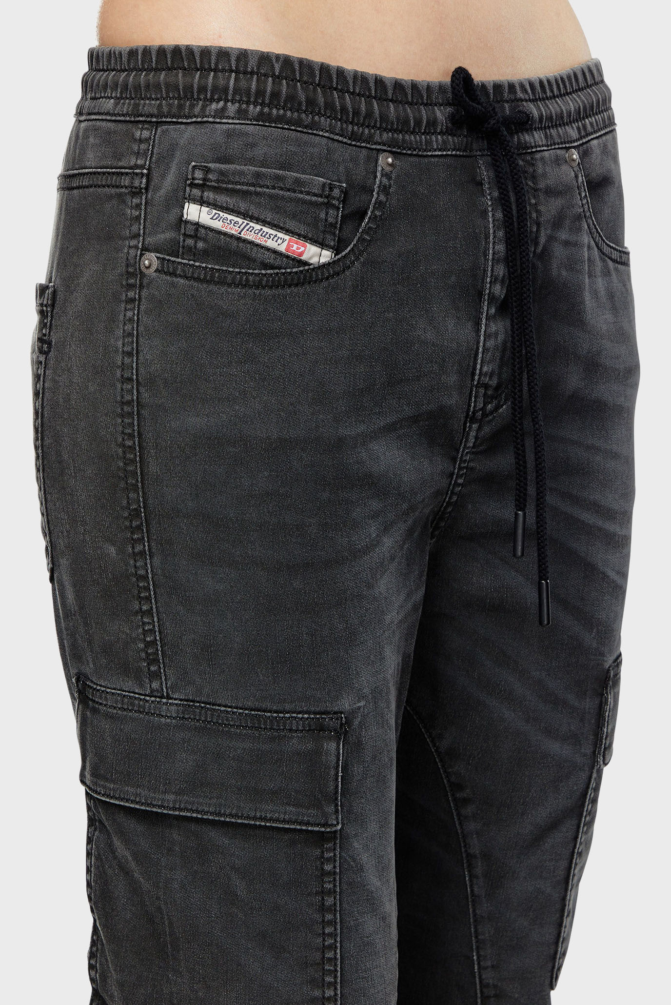 Женские черные джинсы 2051 D-URSY JOGG Sweat jeans 4