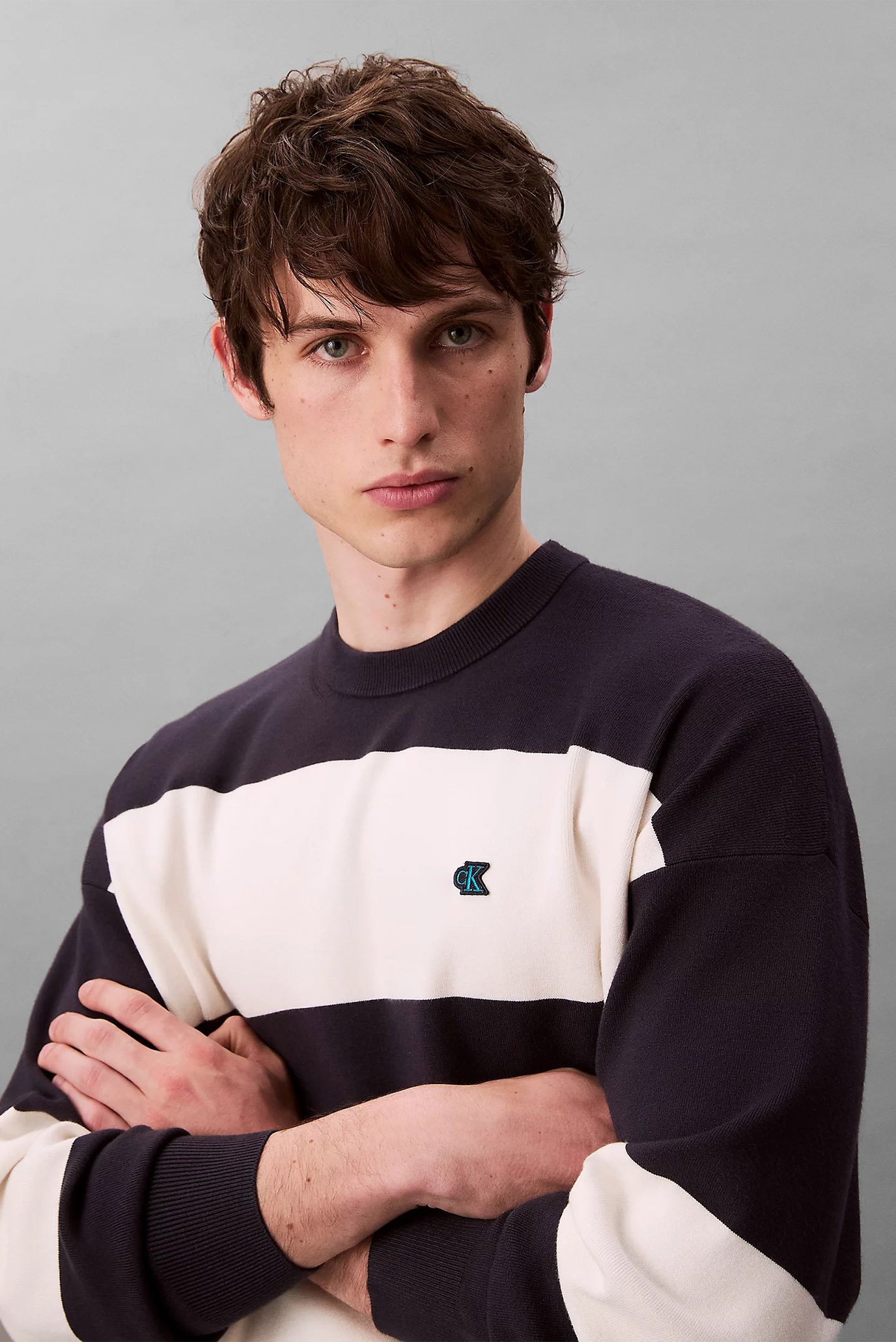 Свитер LS STRPD SNWY RLXD C 5