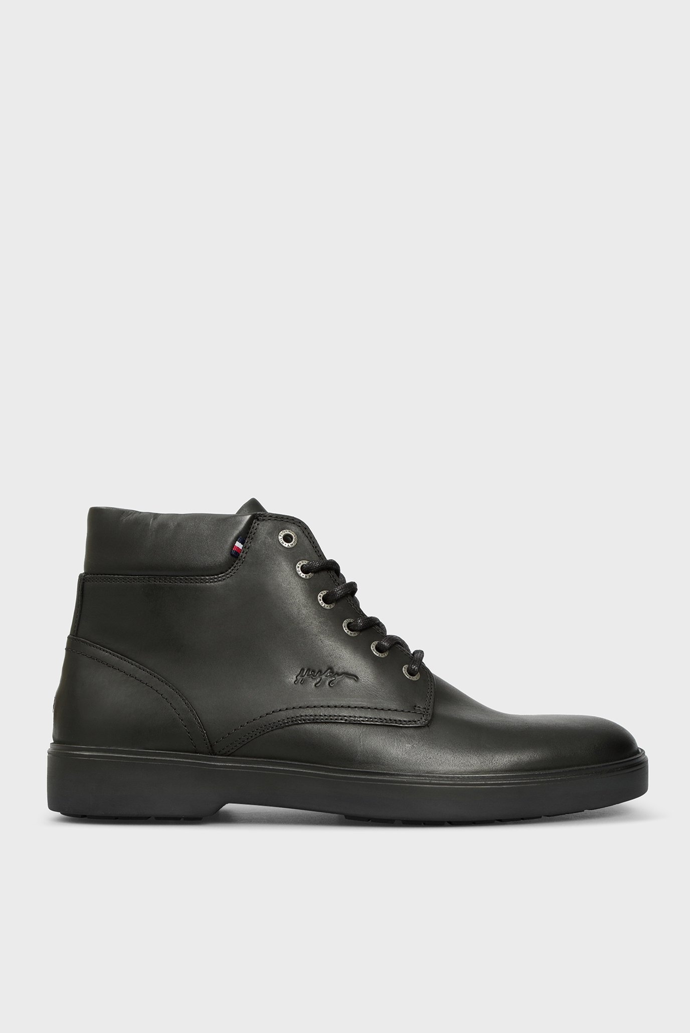 Мужские черные кожаные ботинки LTH 1