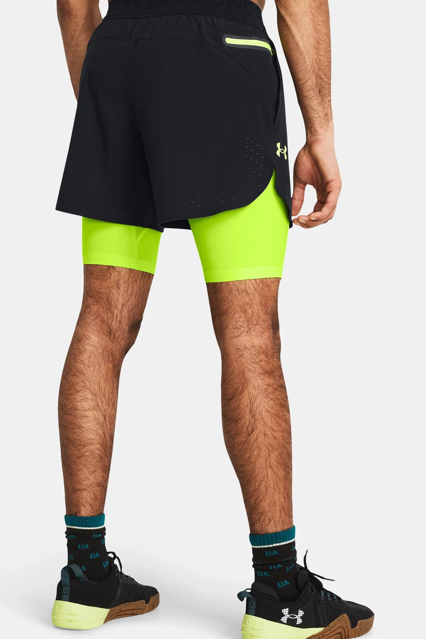 Мужские черные шорты UA Peak Woven 2in1 Sts 2