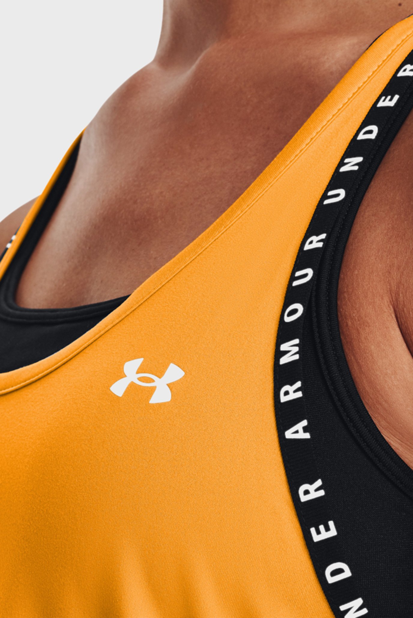 Женская оранжевая майка UA Knockout Tank 4