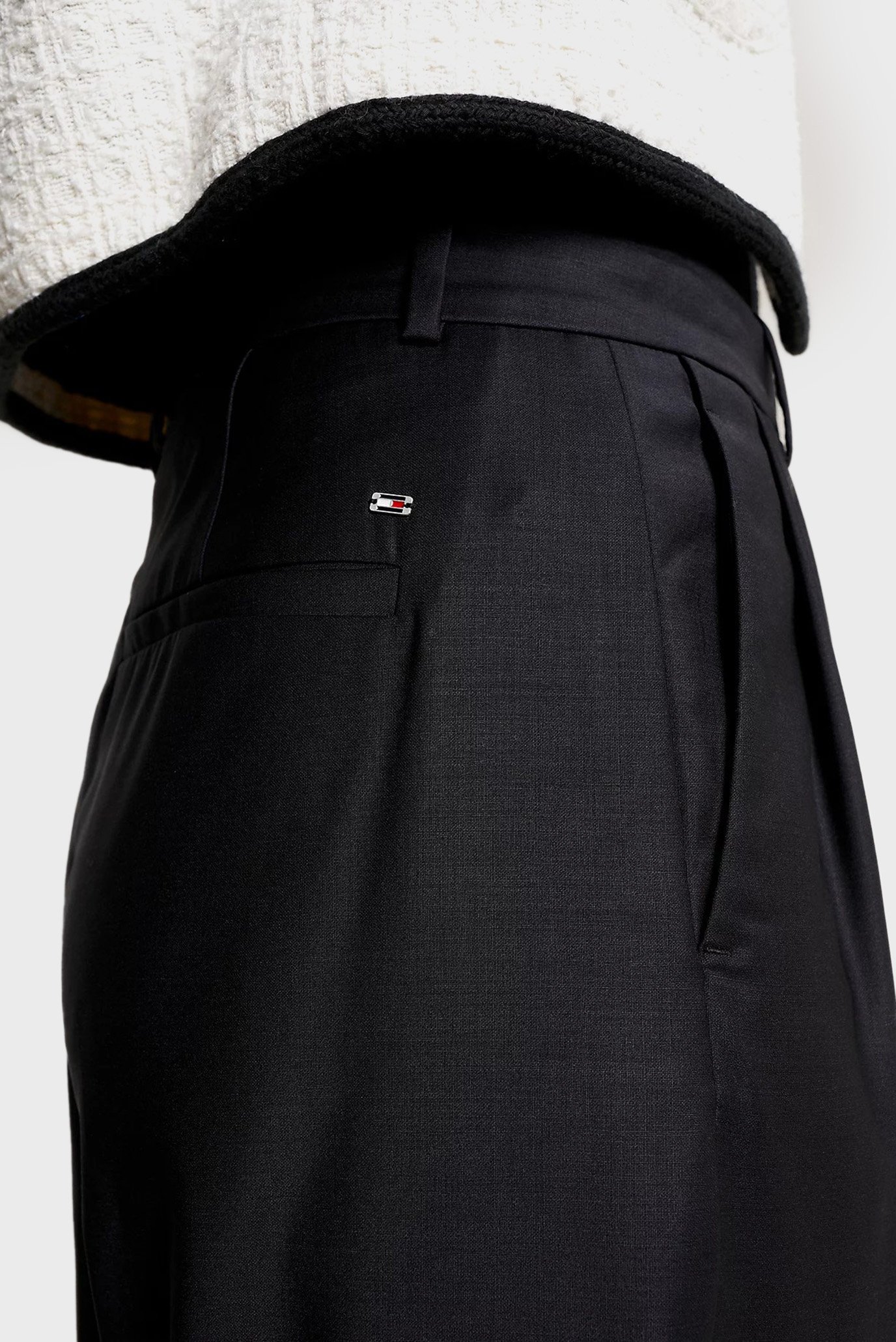 Штаны WIDE LEG PLEATED WOOL PANTTommy Hilfiger Штаны WIDE LEG PLEATED WOOL PANT 4