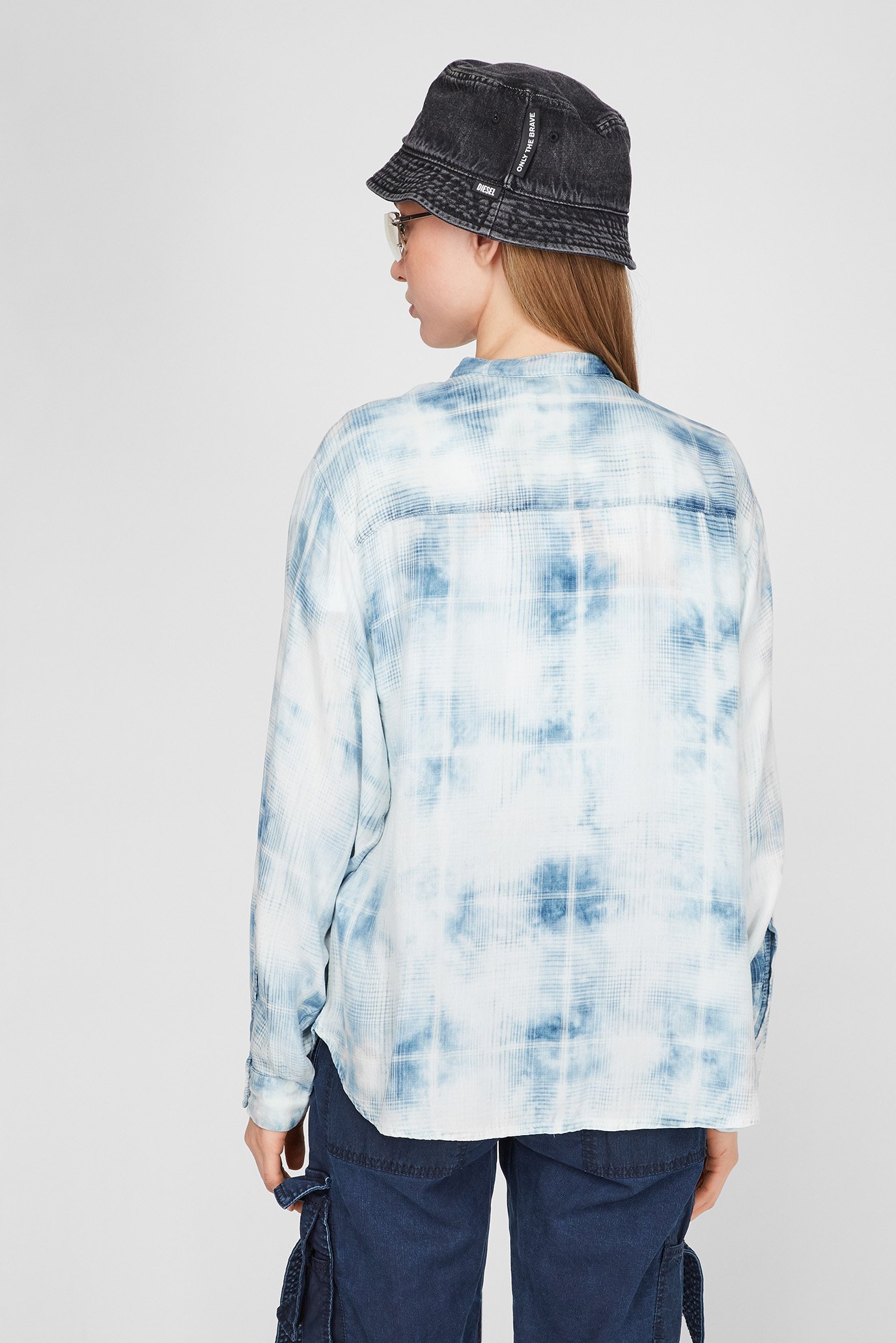 Женская голубая рубашка C-OVER 8