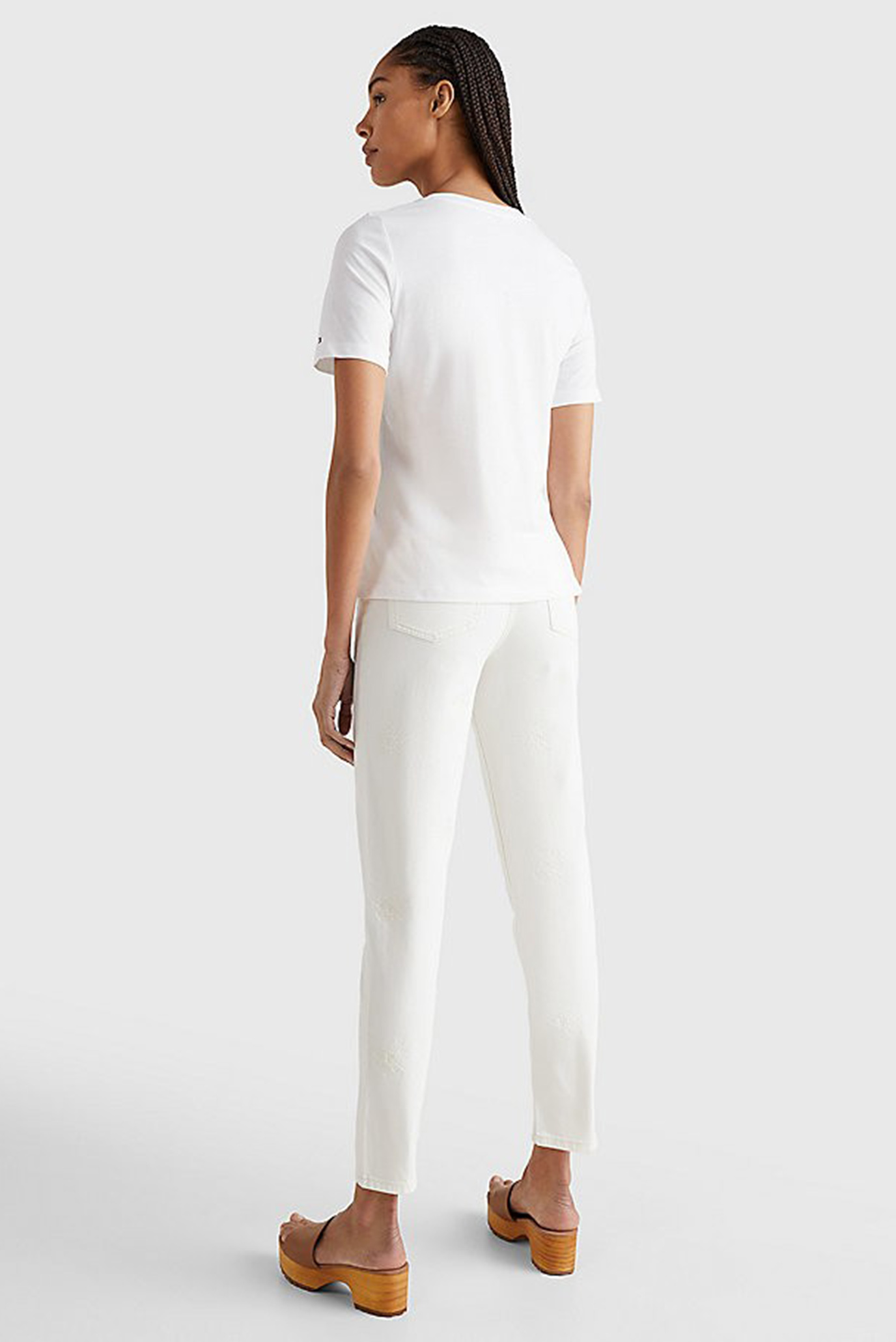 Женская белая футболка REGULAR PHOTOPRINT C-NK TEE 7