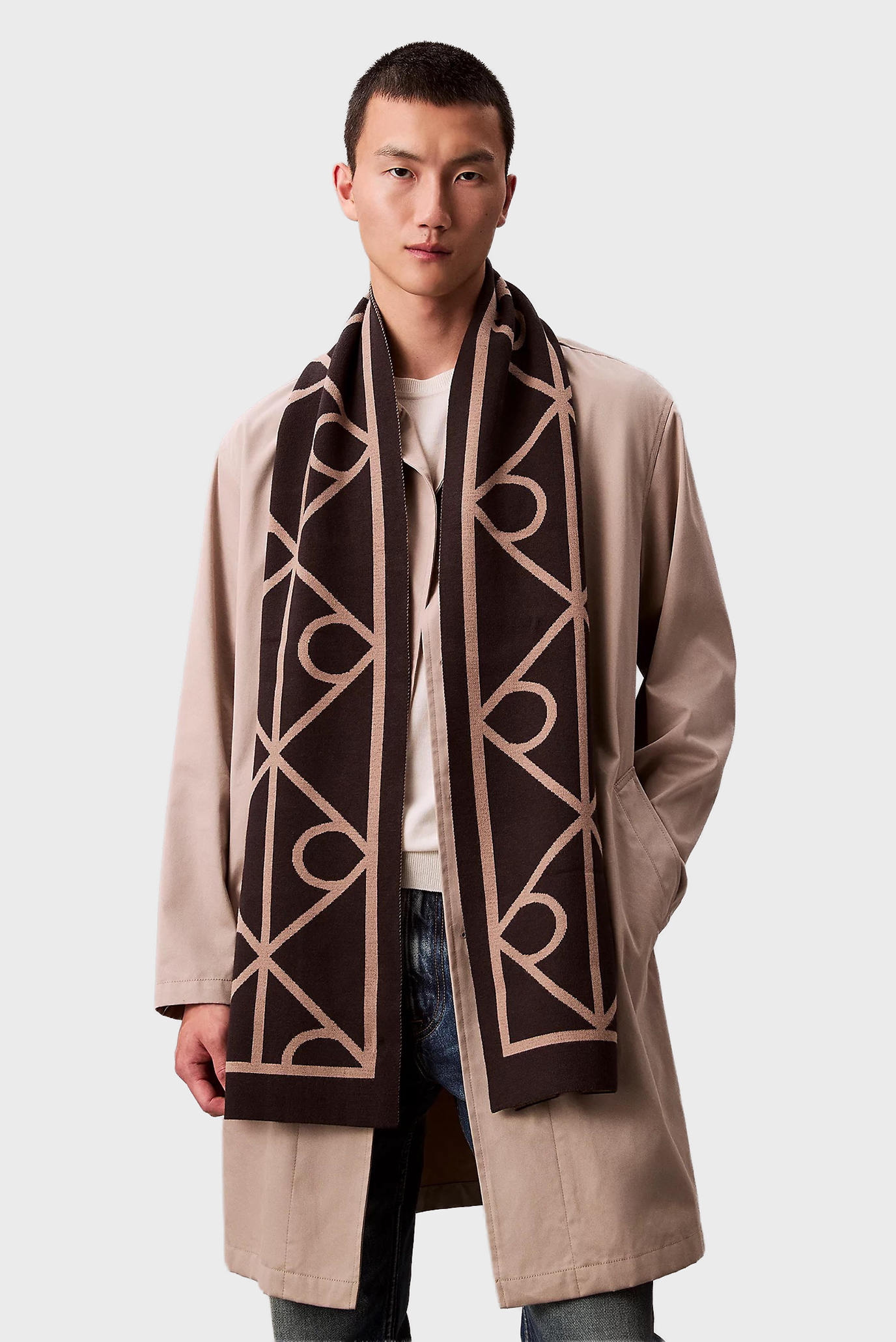 Шарф EMBLEM AOP JCQ FINE RIB SCARF 4