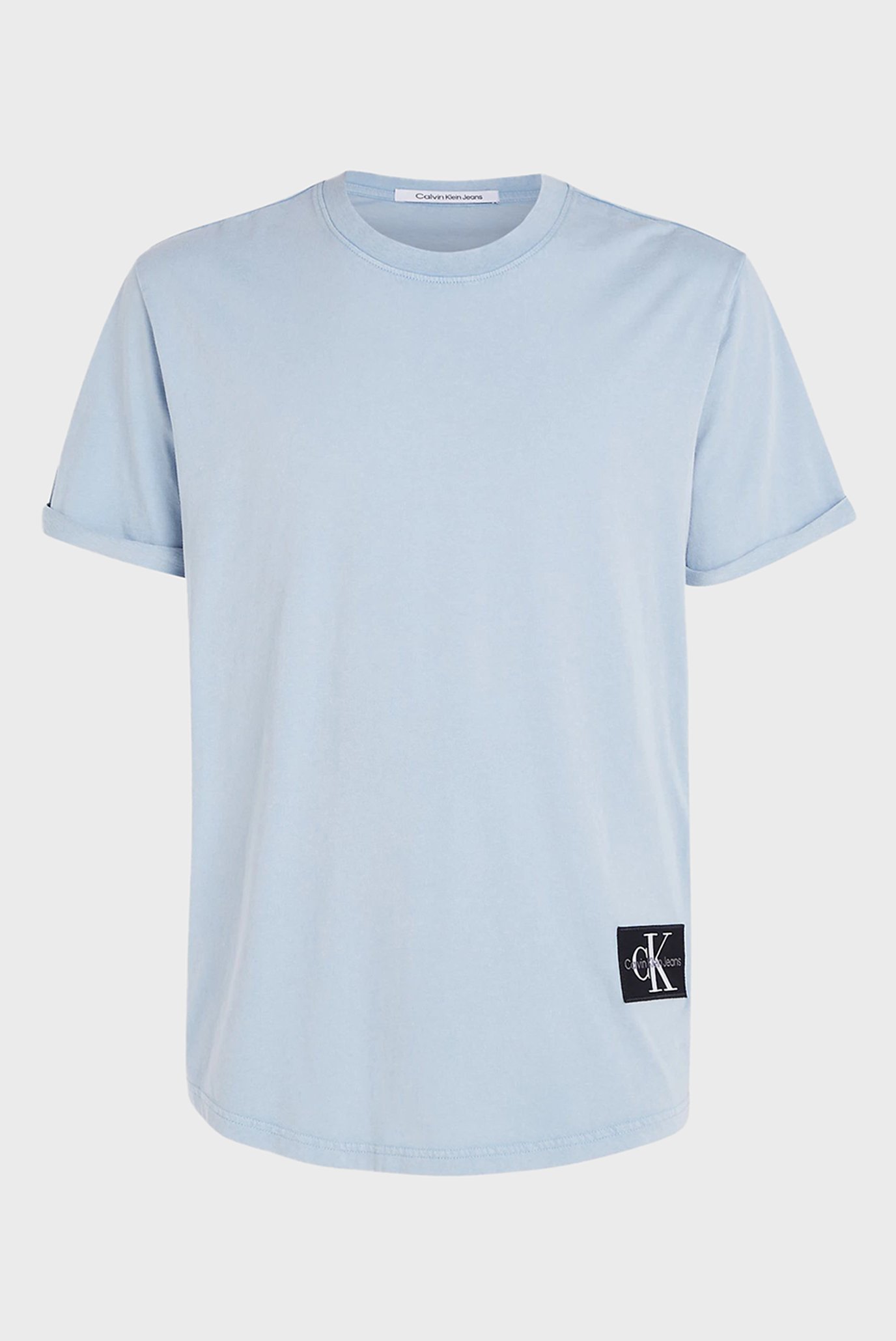 Мужская голубая футболка WASHED MONOLOGO BADGE TEE 4