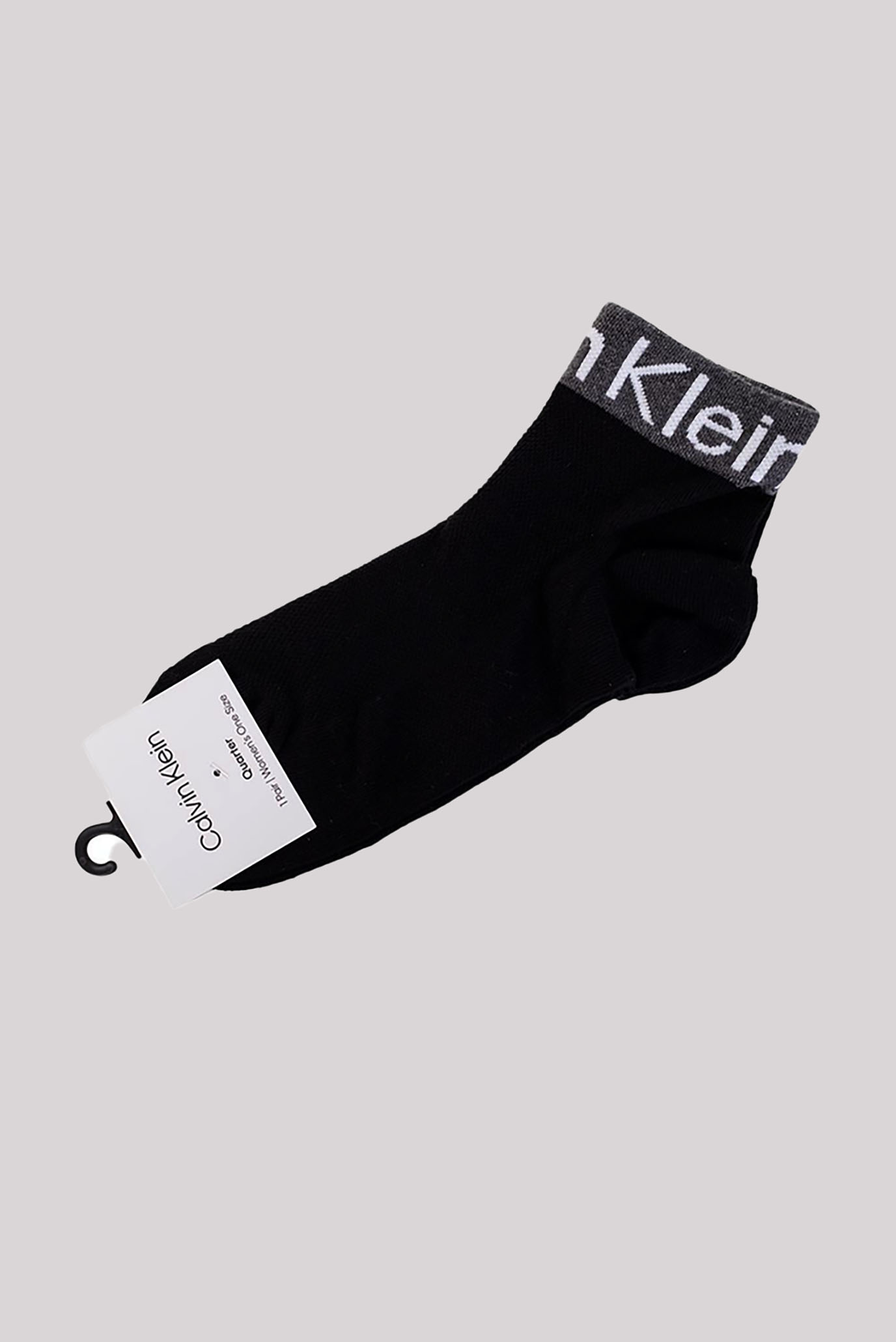 Носки CK WOMEN QUARTER 1P LOGO WELT 1