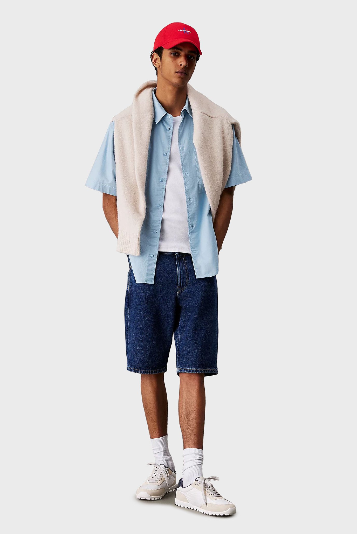 Мужские темно-синие джинсовые шорты REGULAR SHORT 2