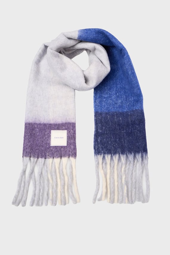 Шарф PATCH BRUSHED CHECKED SCARF Calvin Klein