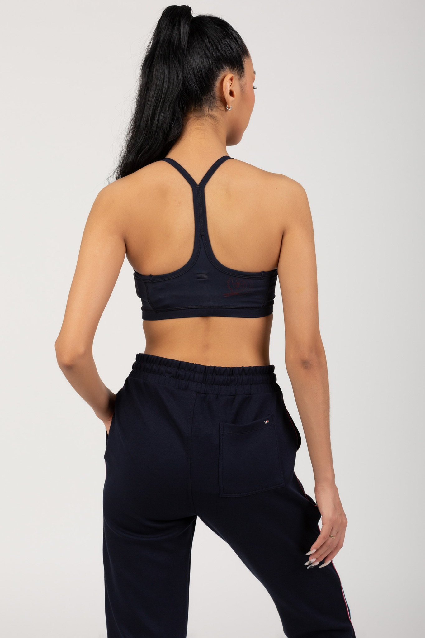 Женский темно-синий спортивный топ ICON AOP CREST BRA 3