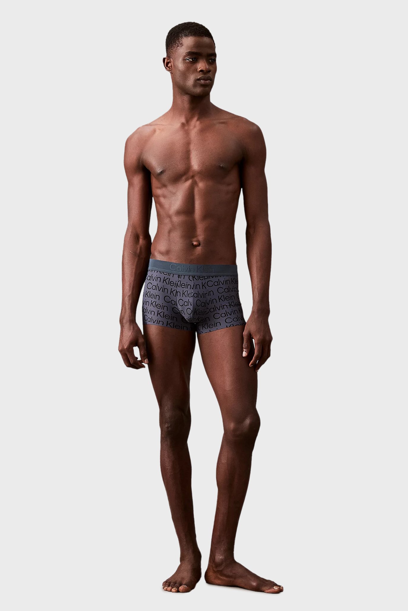 Мужские темно-синие боксеры с узором LOW RISE TRUNK 2