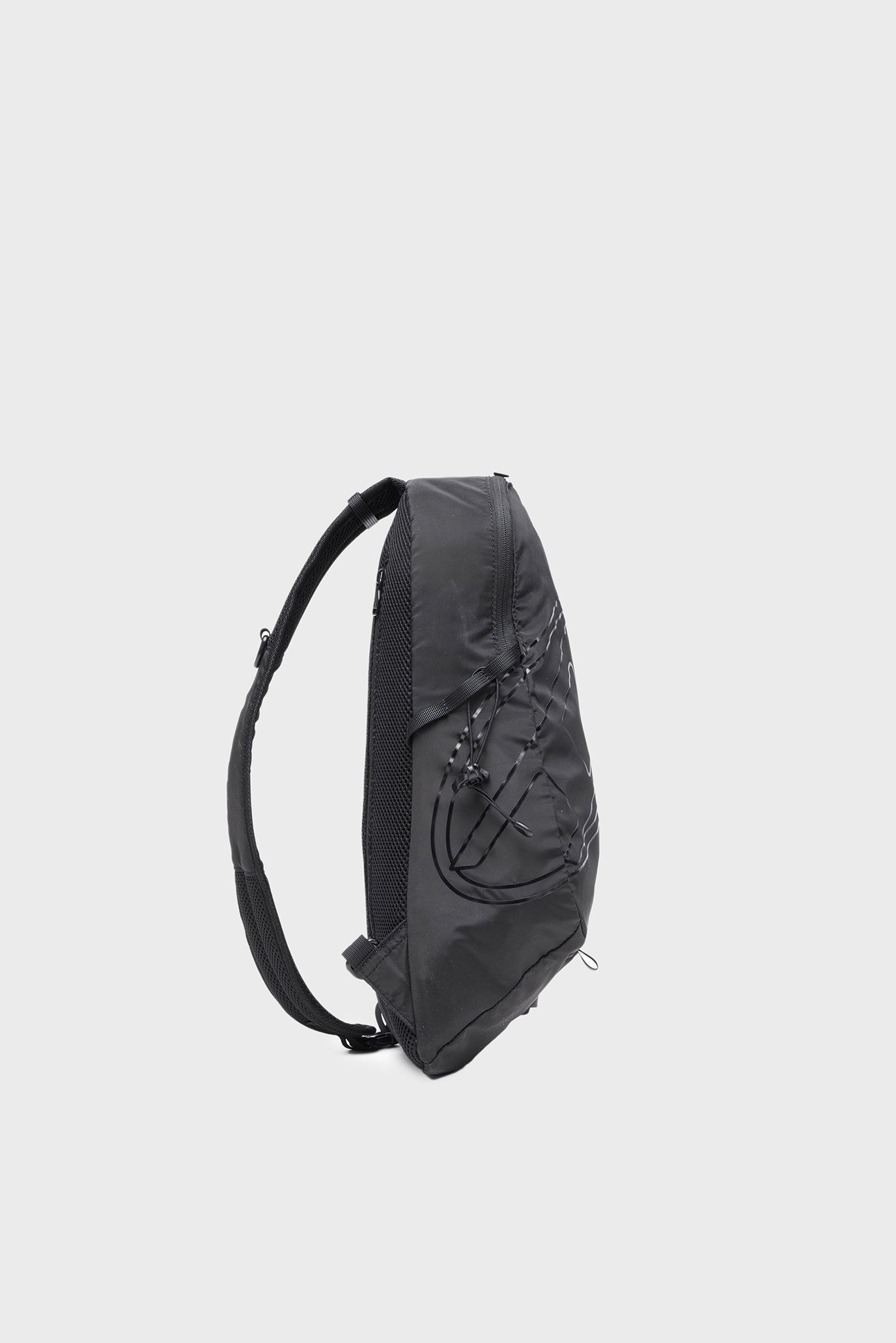 Мужская черная сумка DRAPE SLING BAG BACKPACKDiesel Мужская черная сумка DRAPE SLING BAG BACKPACK 3