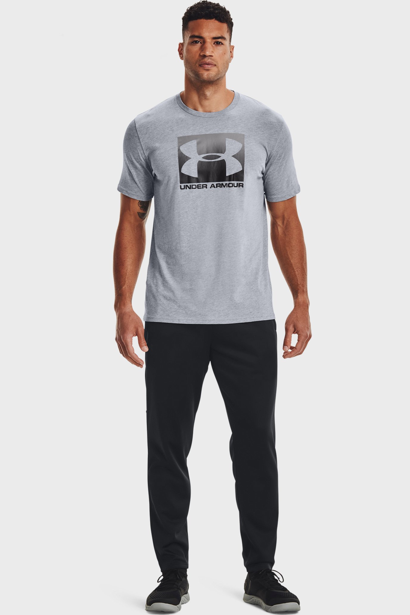Мужская серая футболка UA BOXED SPORTSTYLE SS 2
