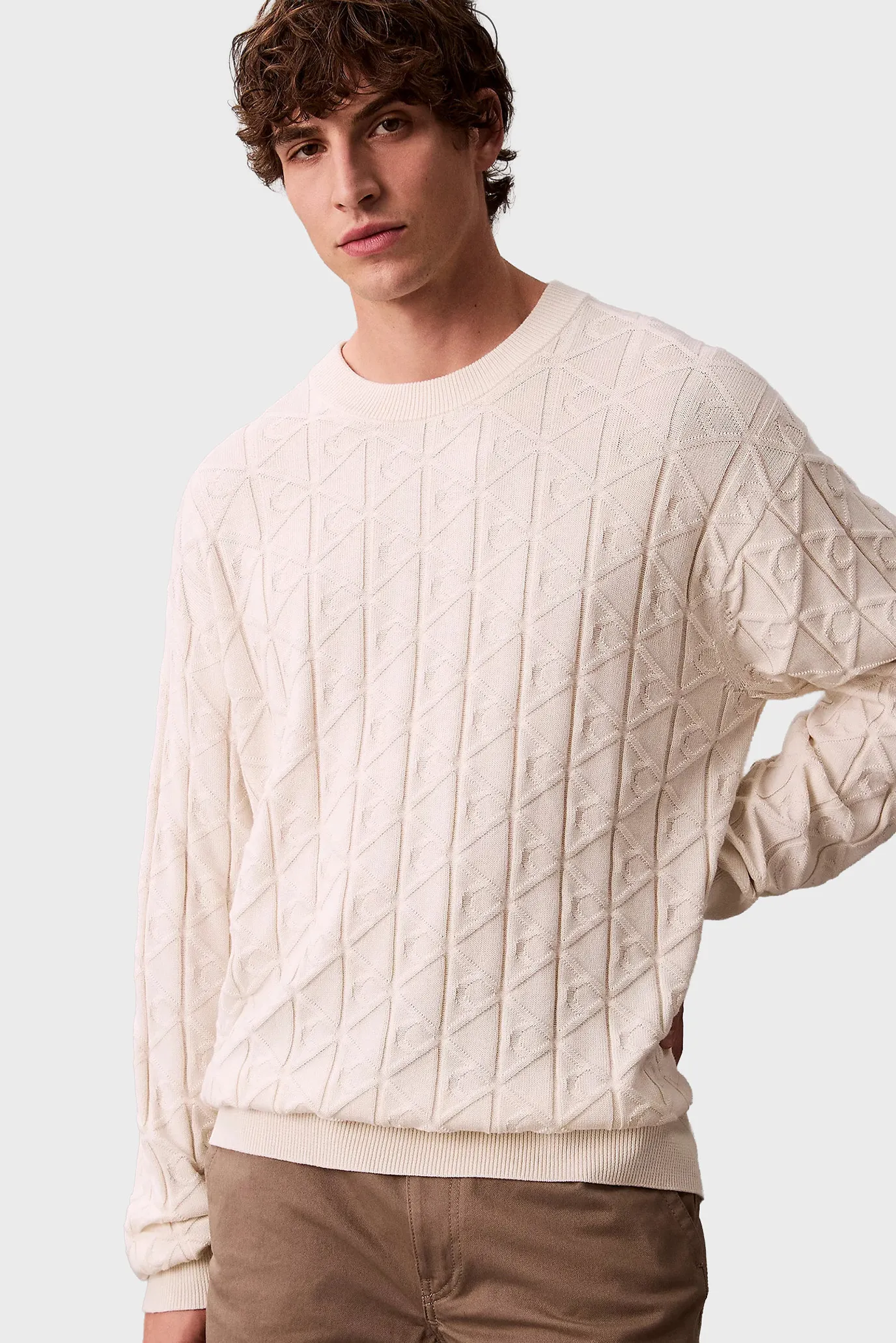 Свитер LS EASY AOP COTTON CREWNK SWEATE 5