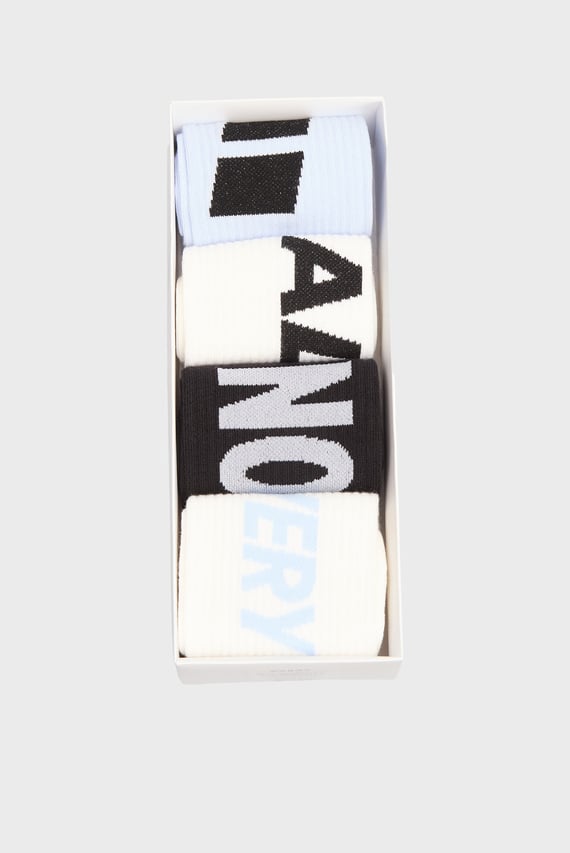 Набор носков CKJ MEN SOCK 4P GRAPHIC GIFTBO Calvin Klein Jeans Набор носков CKJ MEN SOCK 4P GRAPHIC GIFTBO Calvin Klein Jeans