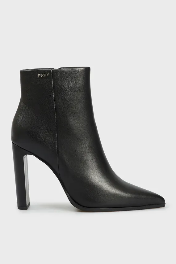 Женские черные кожаные ботильоны Kattis PRPY