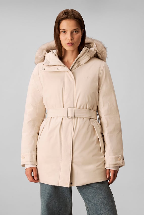 Куртка зимняя BELTED MATTE QUILTED JACKET WITH Calvin Klein Куртка зимняя BELTED MATTE QUILTED JACKET WITH Calvin Klein