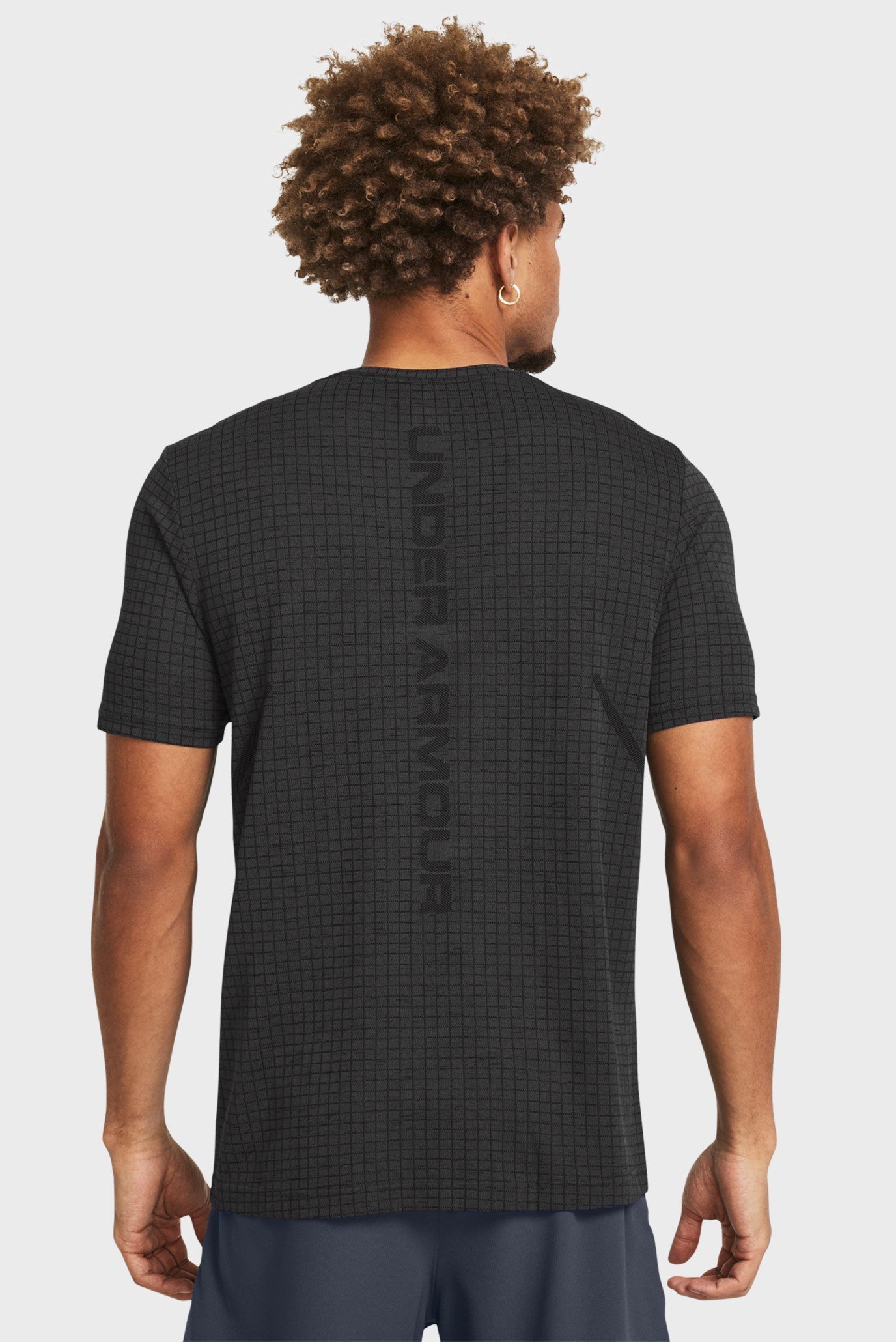 Мужская серая футболка в клетку Vanish Seamless Grid 3