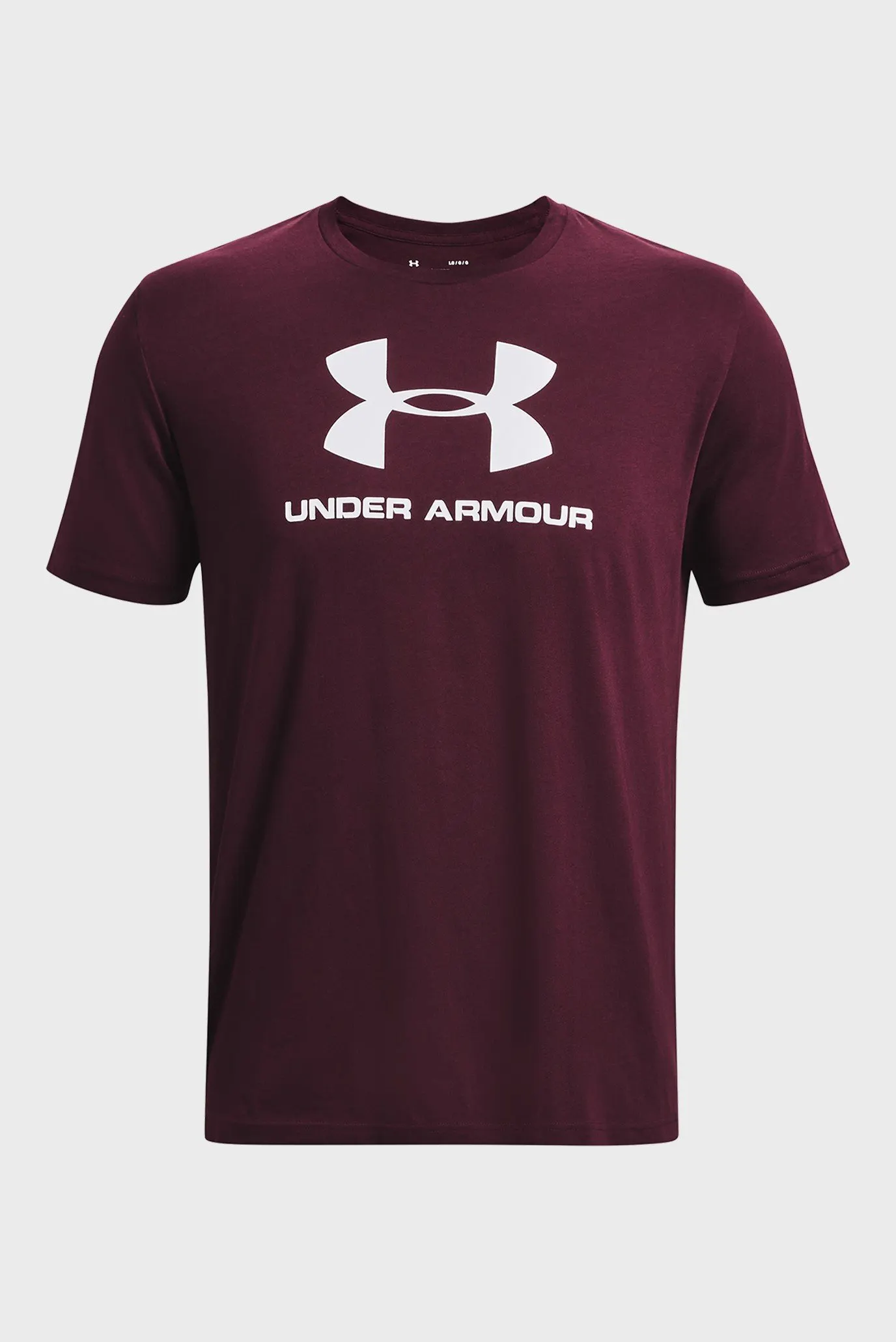 Мужская бордовая футболка UA SPORTSTYLE LOGO SS 5