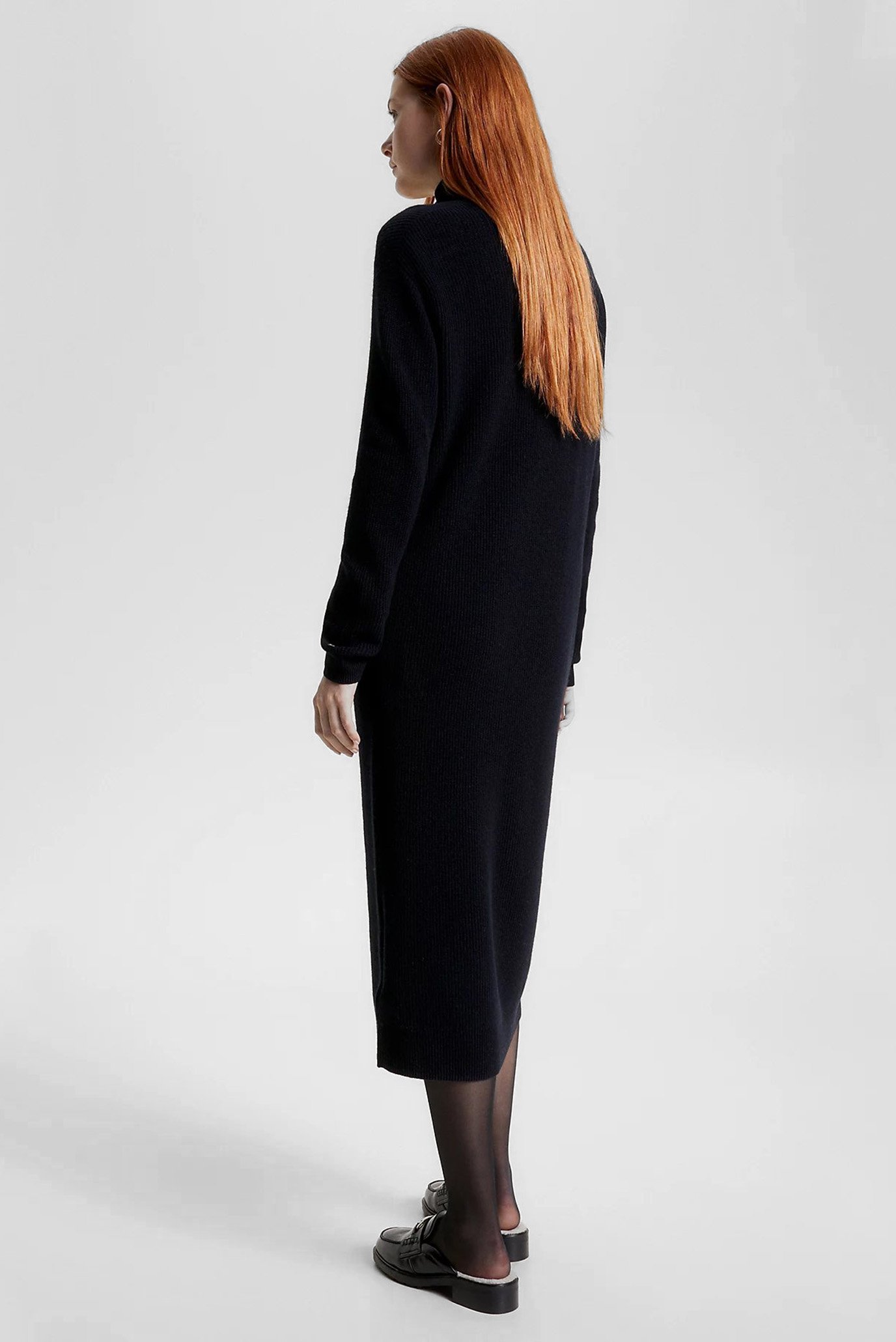 Платье MD WOOL CASH ROLL-NK MIDI DRESS 7