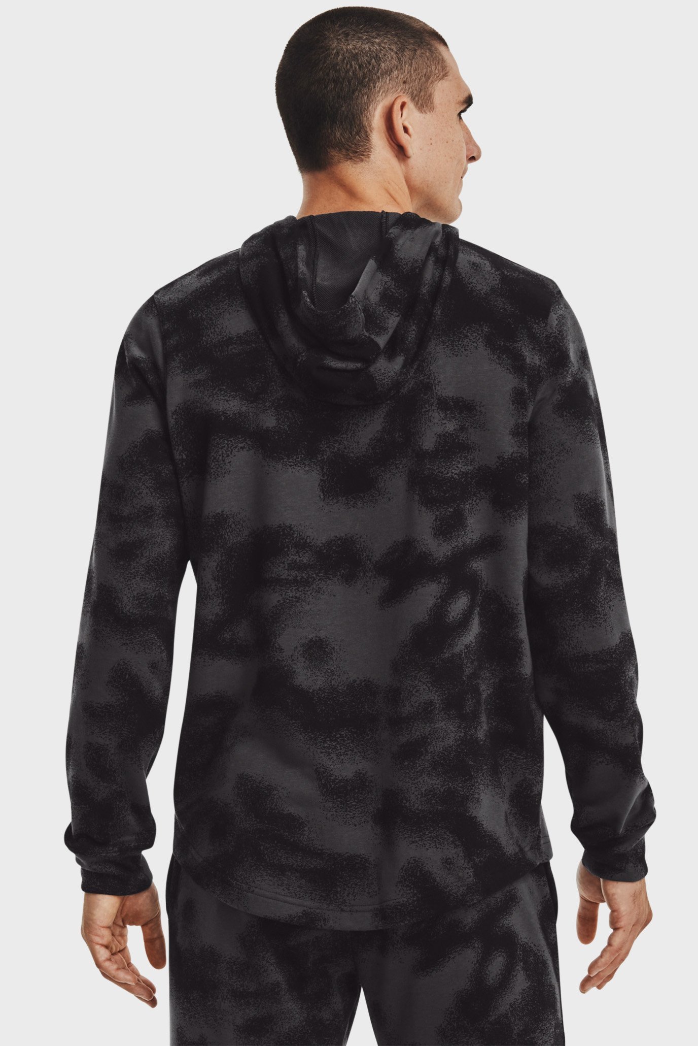 Мужское черное худи UA Rival Terry Novelty HD 3