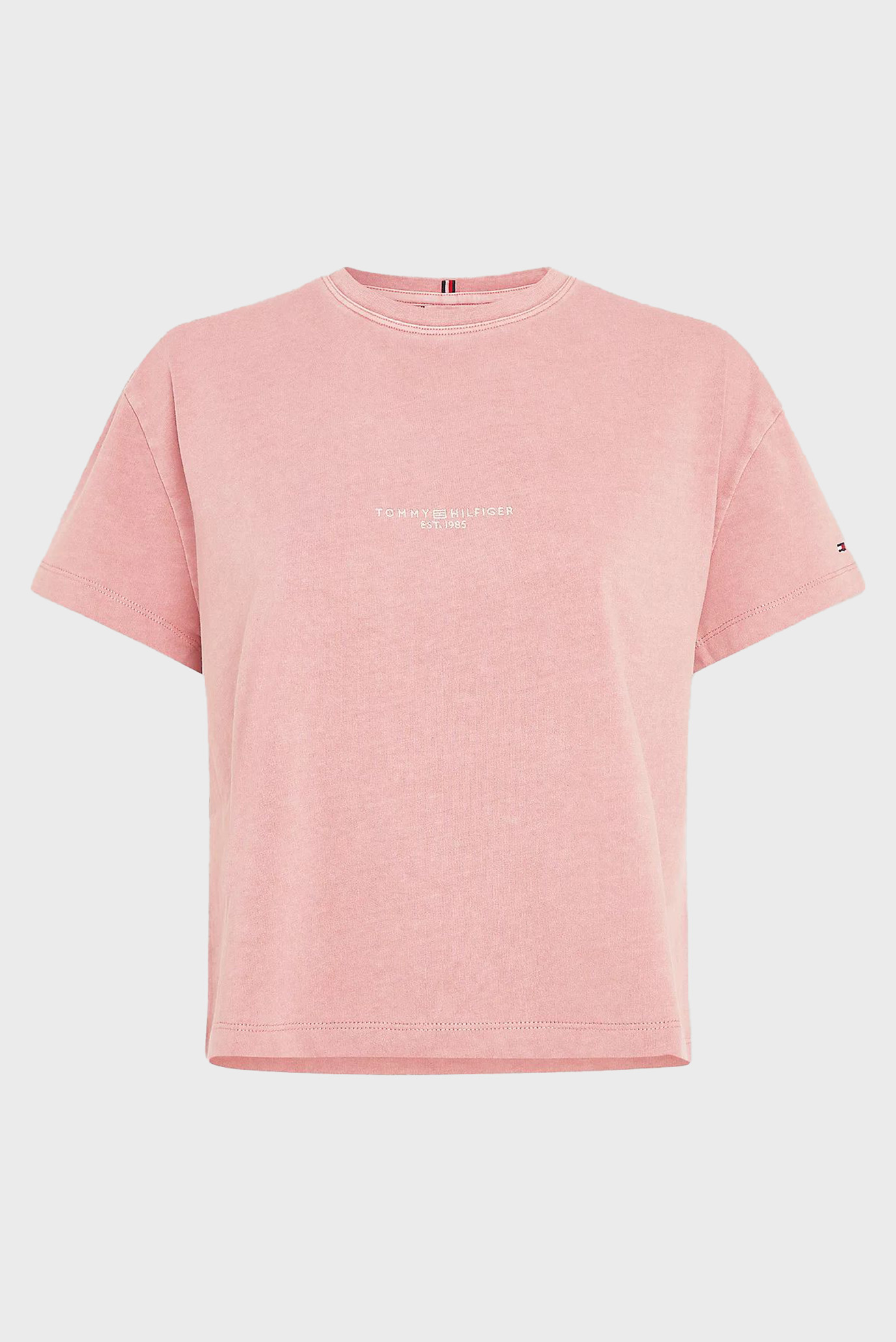 Женская розовая футболка REG MUTED GMD CORP LOGO C-NK SS 5