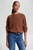 Женский коричневый шерстяной свитер MD WOOL CASH