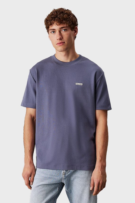 Мужская синяя футболка CALVIN KLEIN LABEL TEE