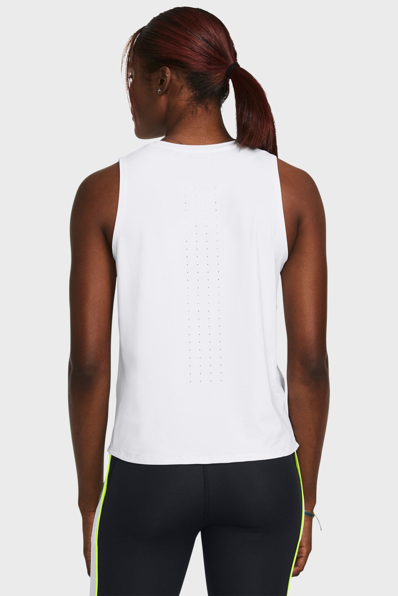 Женская белая майка UA Run Anywhere Elite TankUnder Armour Женская белая майка UA Run Anywhere Elite Tank 5