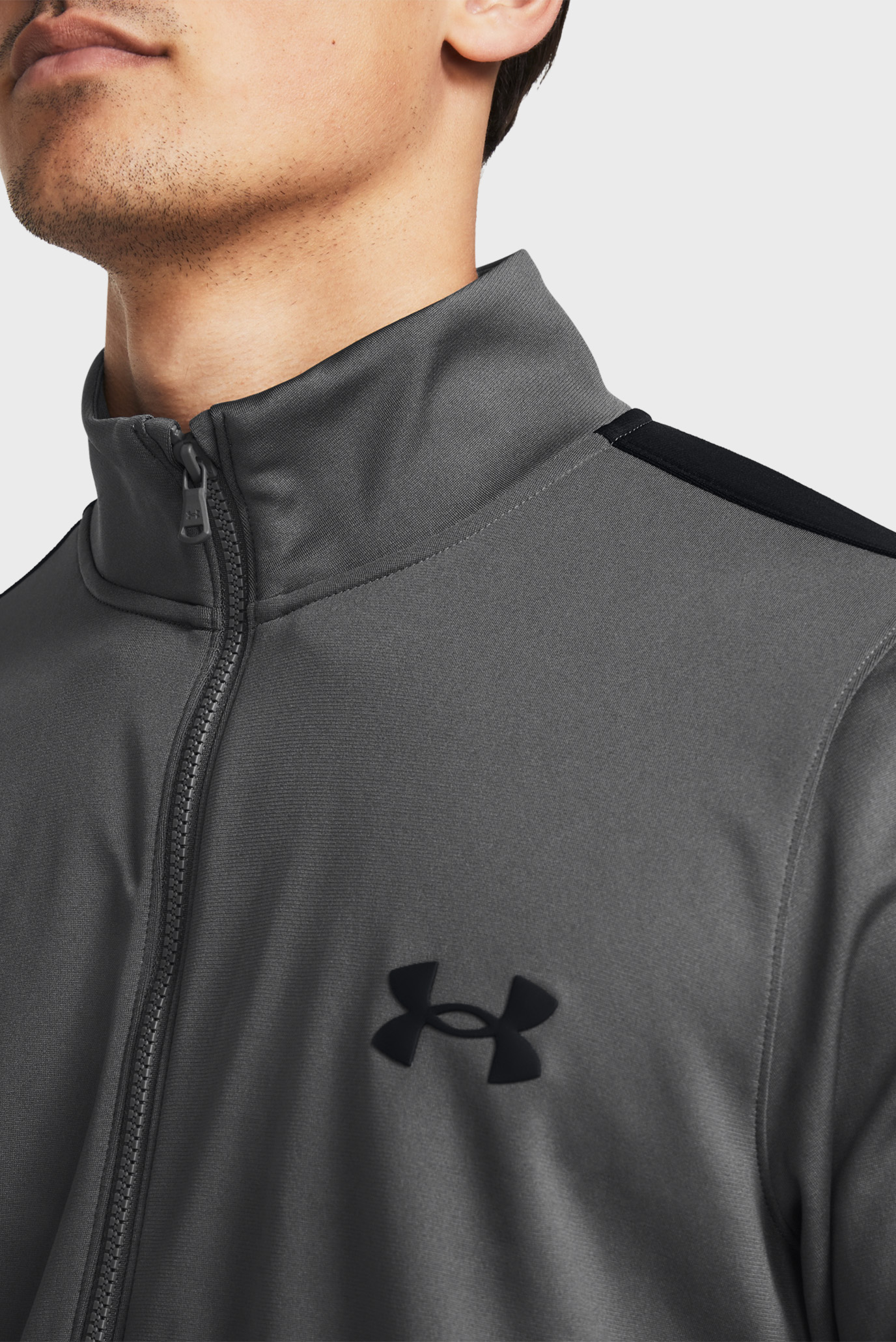 Мужской серый спортивный костюм (кофта, брюки) UA Knit Track Suit Under ...