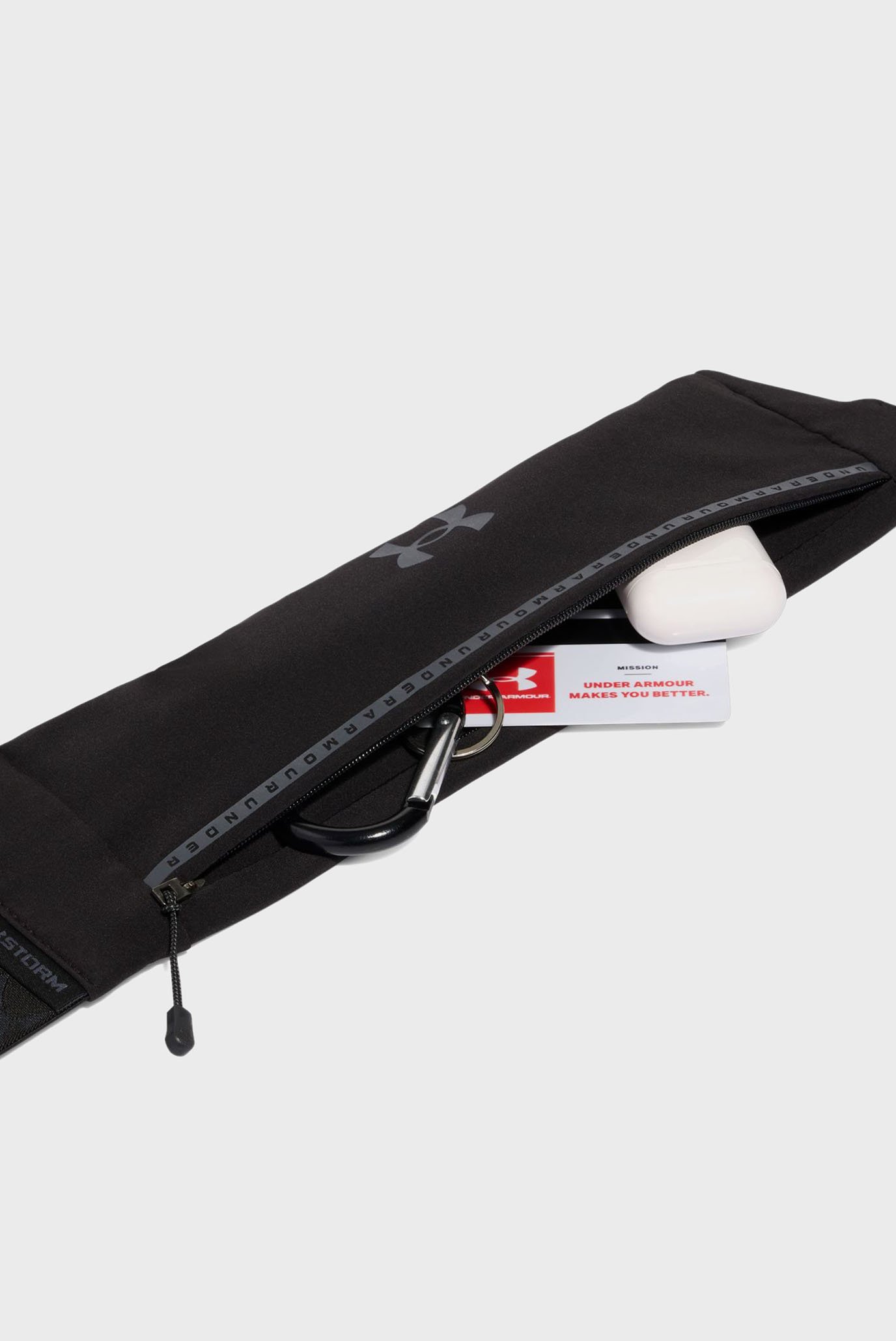 Черная поясная сумка UA Velociti Run BeltUnder Armour Черная поясная сумка UA Velociti Run Belt 3