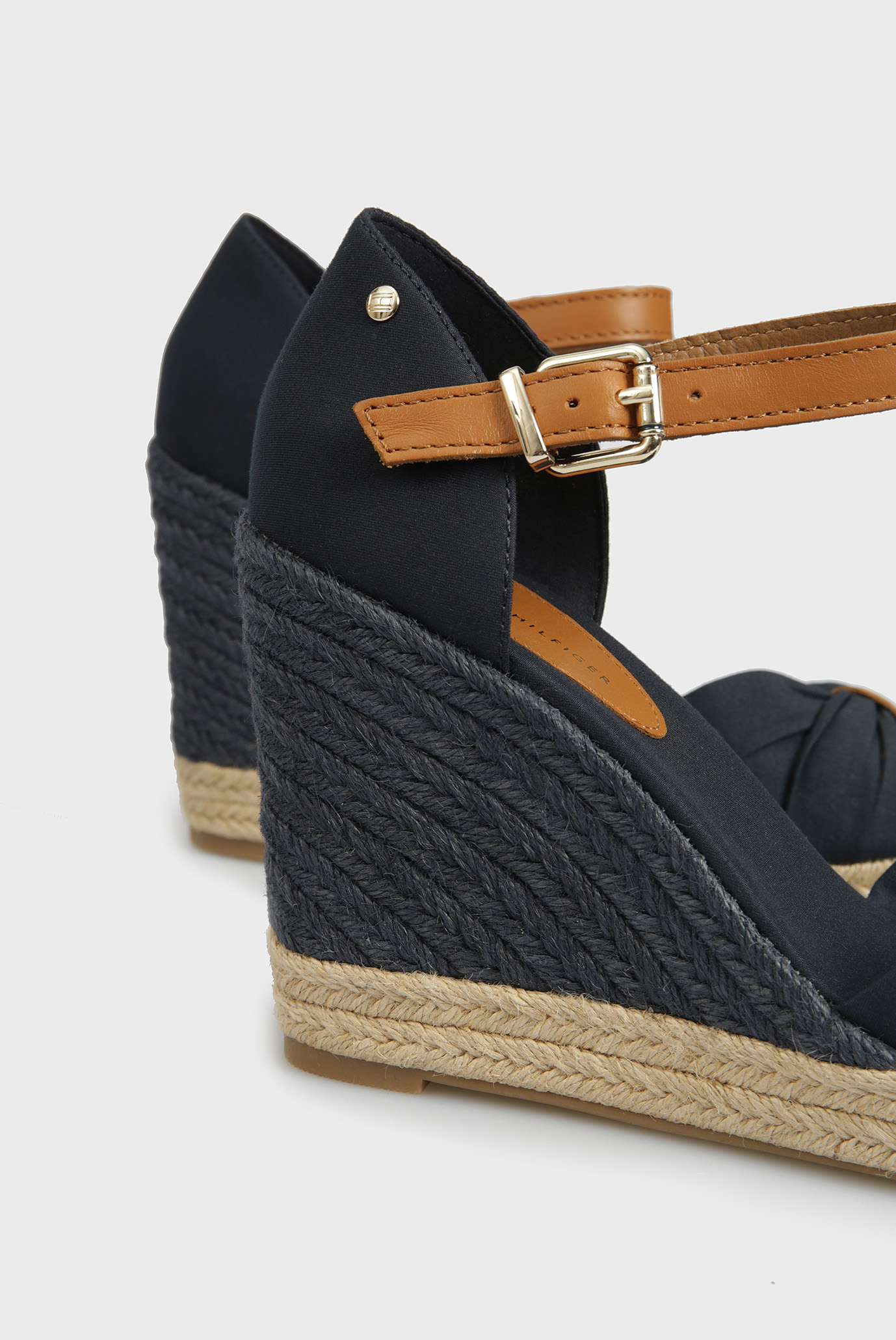 Женские темно-синие босоножки BASIC OPEN TOE HIGH WEDGE 10