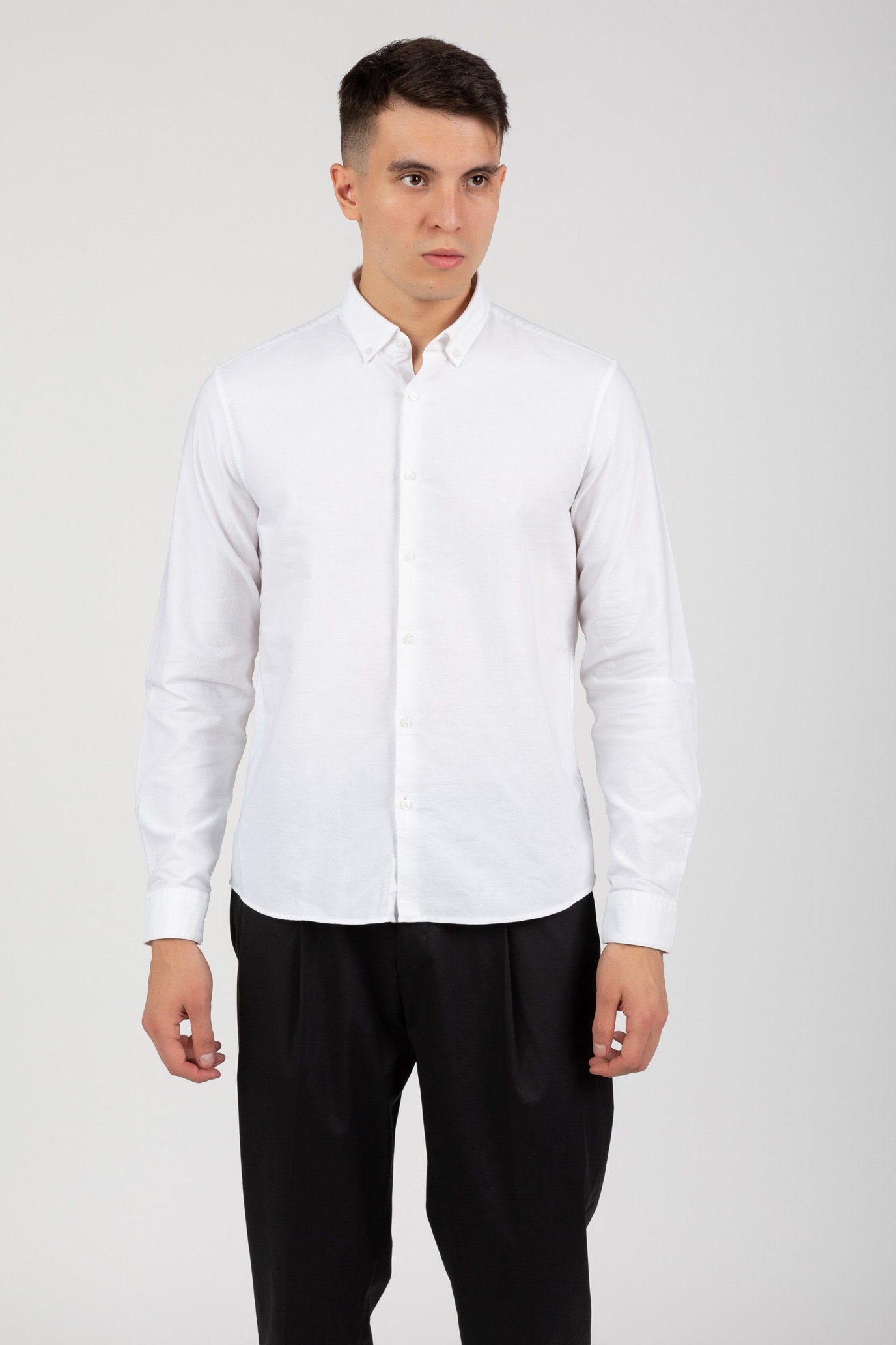 Рубашка WASHED OXFORD SOLID SLIM SHIRT 1