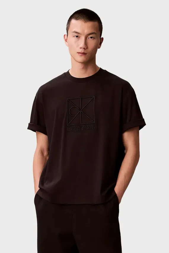 Футболка SS RLXD PREMIUM INTERLOCK EMBLEM Calvin Klein