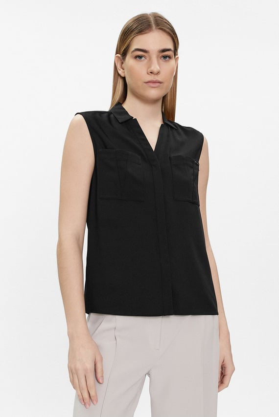 Рубашка с коротким рукавом POCKET BLOUSE SLEEVELESS