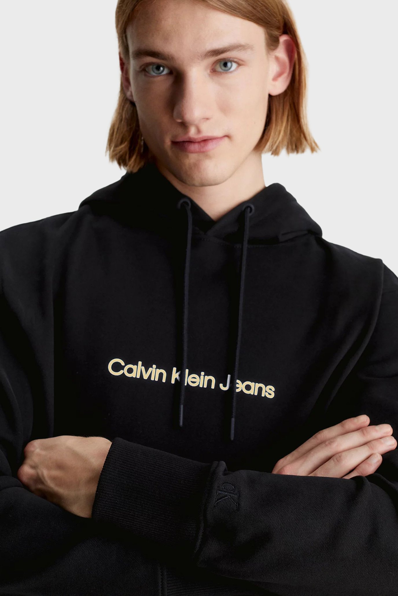 Мужское черное худи SQUARE FREQUENCY LOGO 4