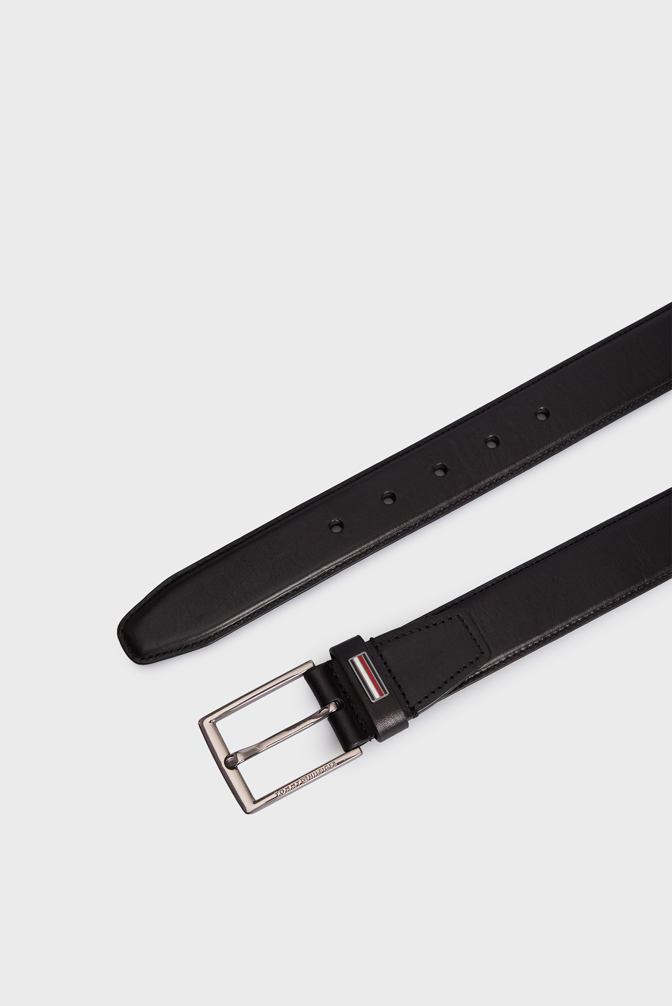 Мужской черный кожаный ремень BUSINESS 3.5 3