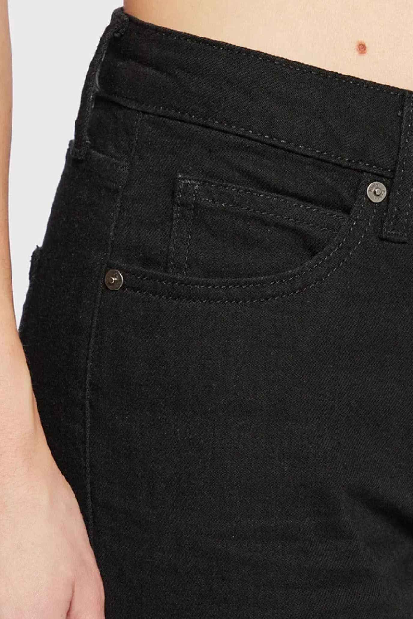 Женские черные джинсы MID RISE SLIM 4