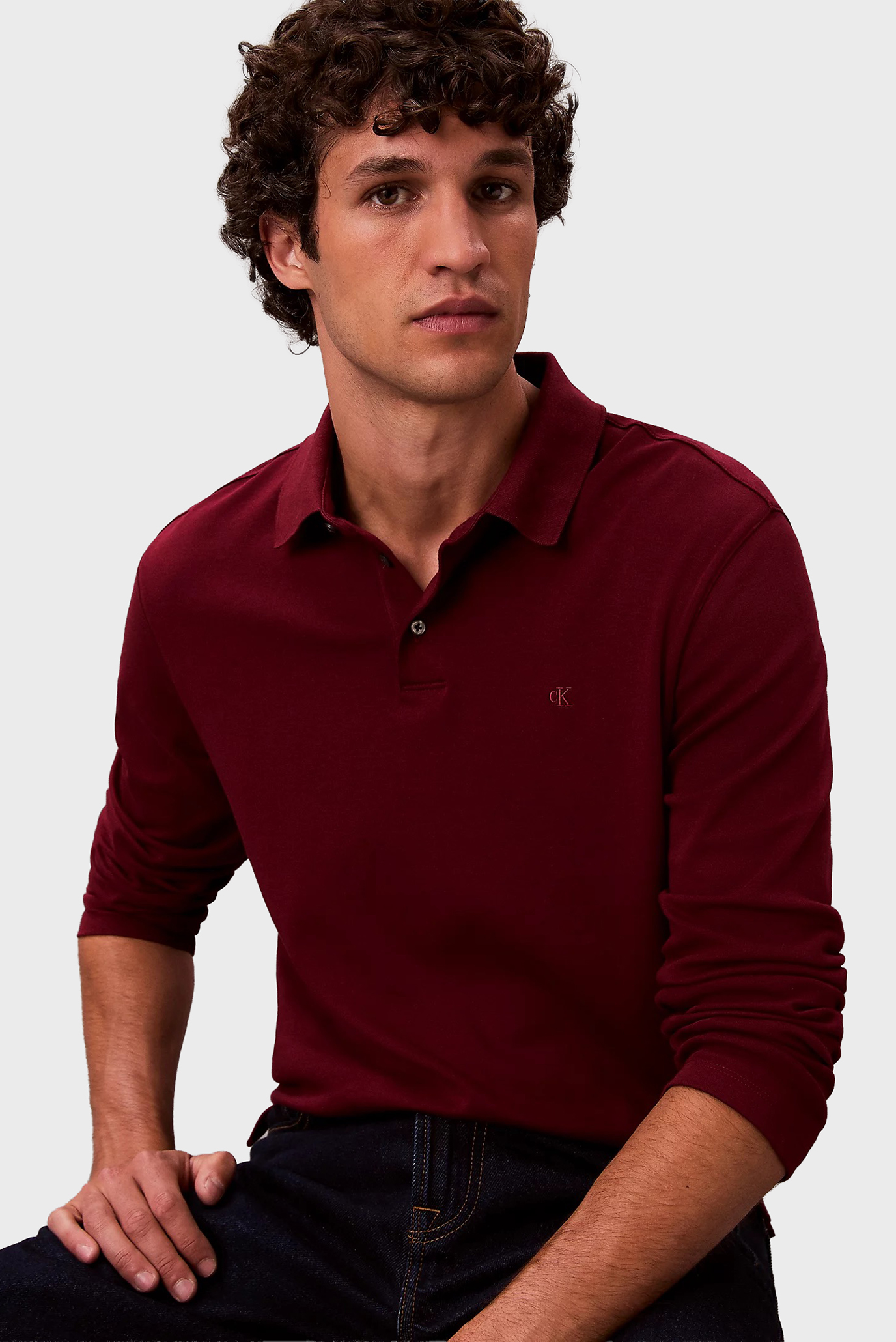 Поло с длинным рукавом LS SUPIMA COTTON SOLID POLO 4