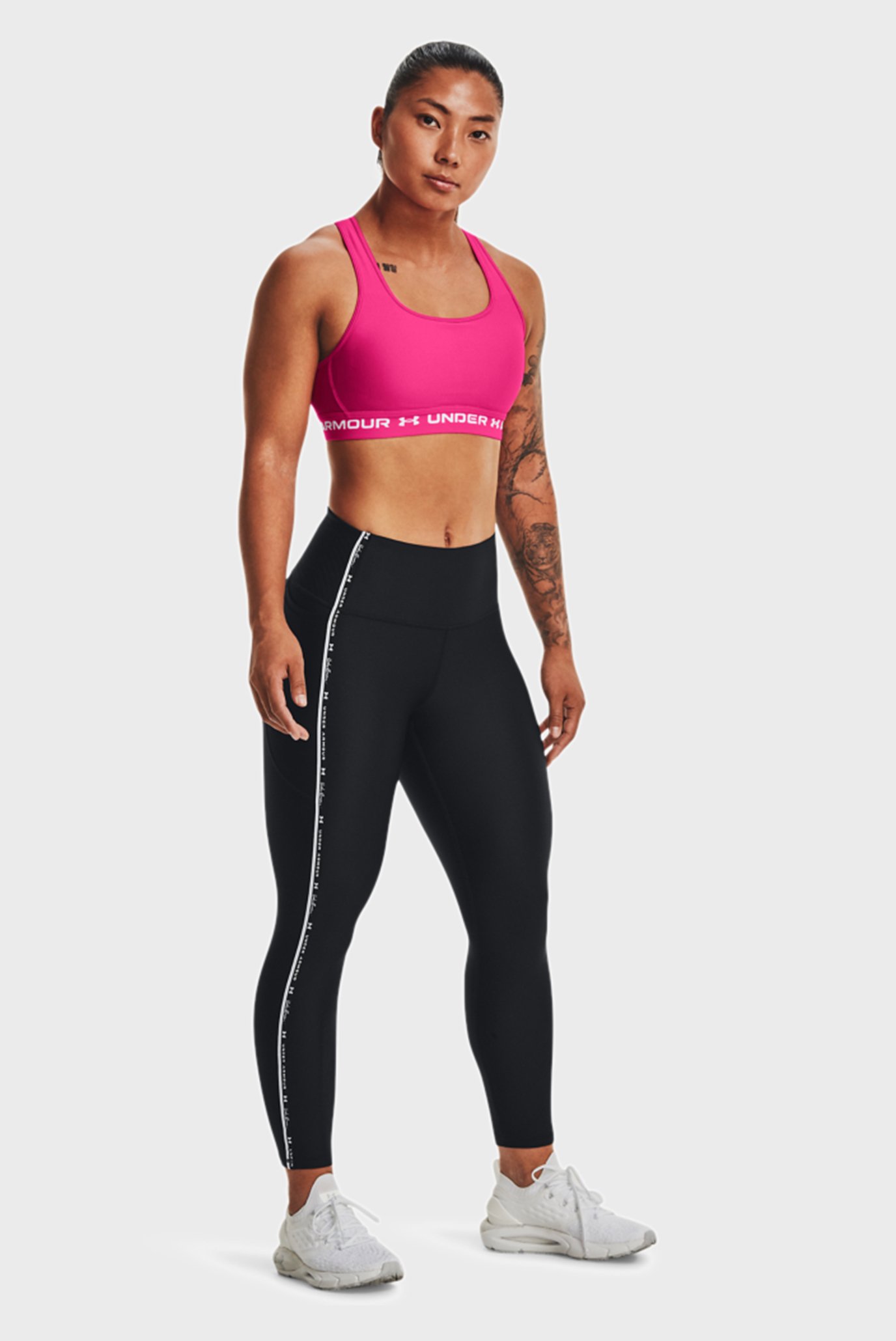 Женские черные тайтсы Armour Taped Ankle Leg 8