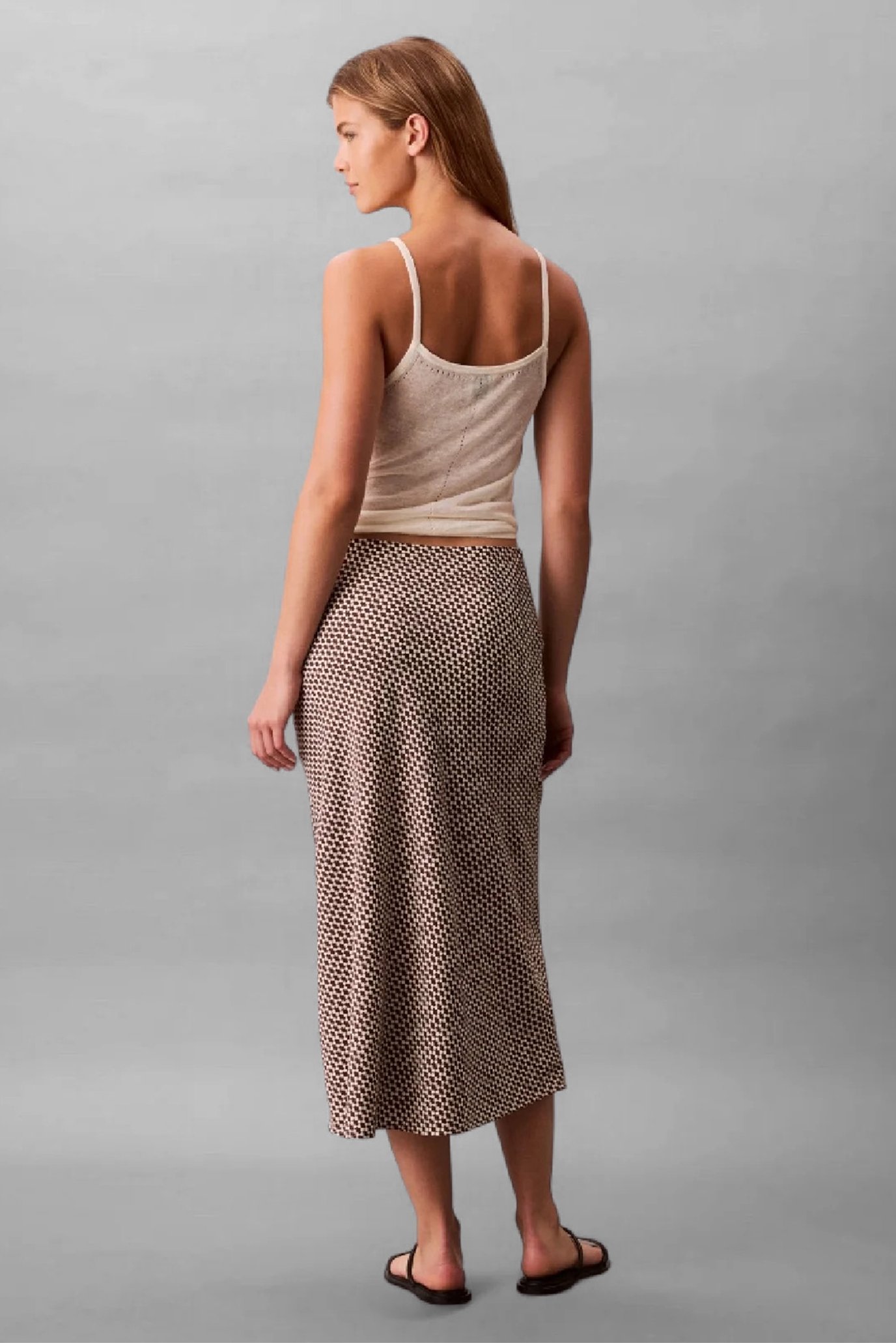 Юбка PRINTED CREPE SLIP M 5