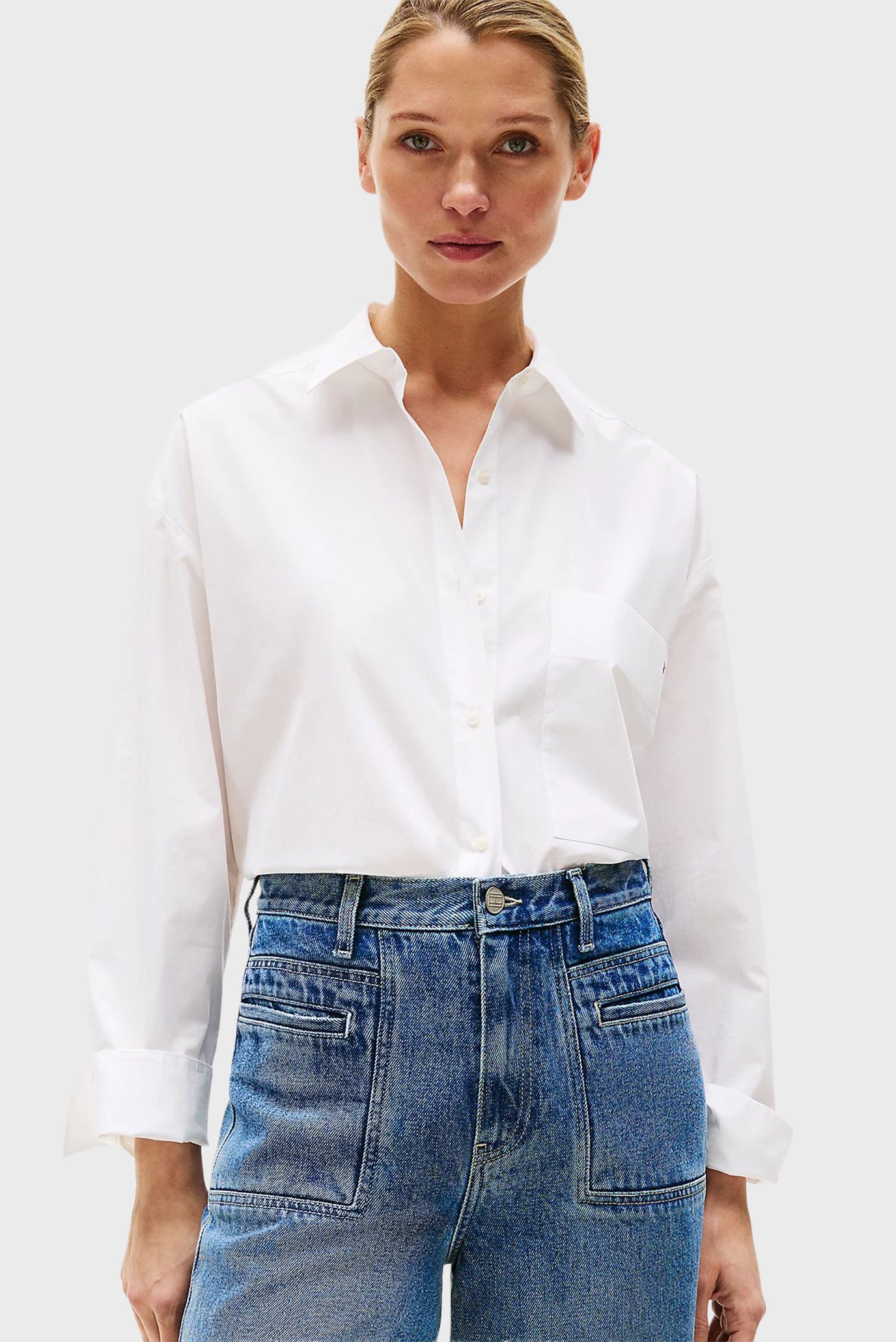 Рубашка/ESS POPLIN NEW EASY SHIRT 1