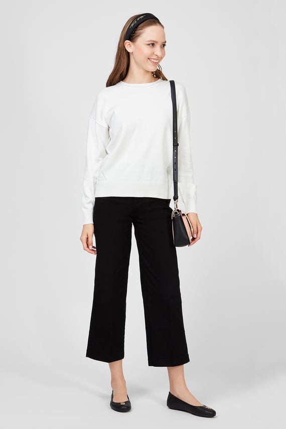 Женские черные джинсы BELL BOTTOM