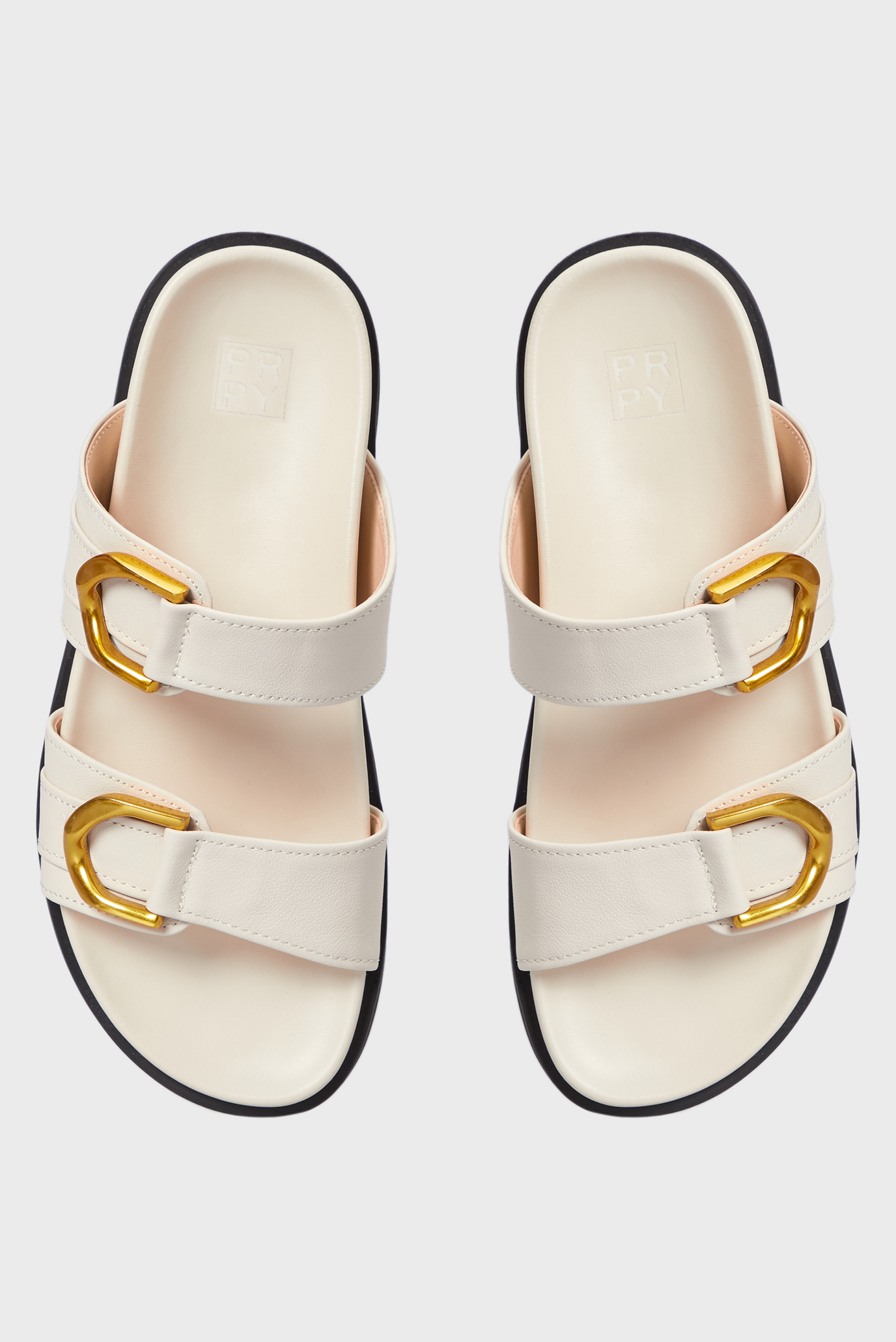 Женские белые кожаные слайдеры Leonna 9