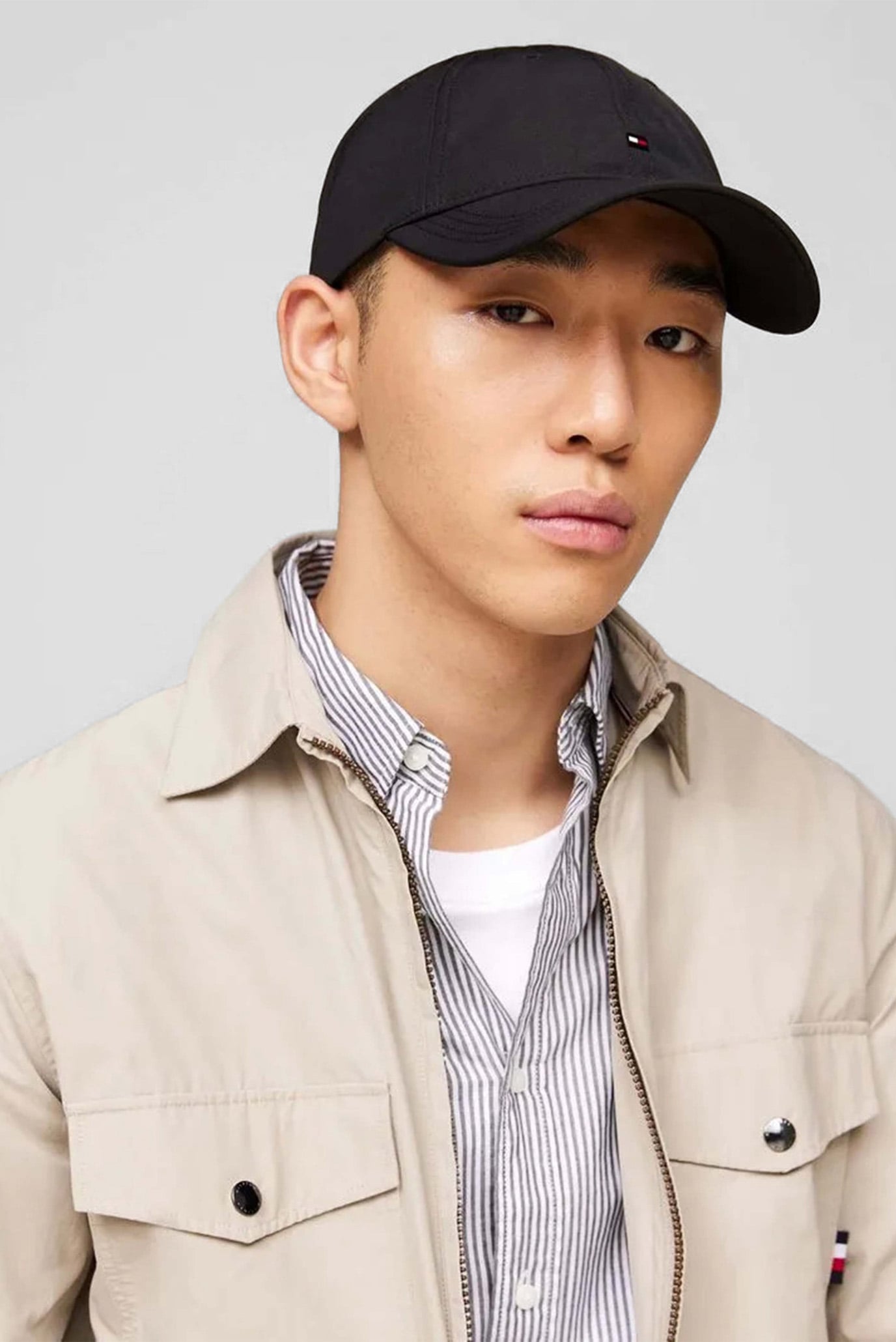 Мужская черная кепка TH FLAG POLY 6 PANEL CAP 2